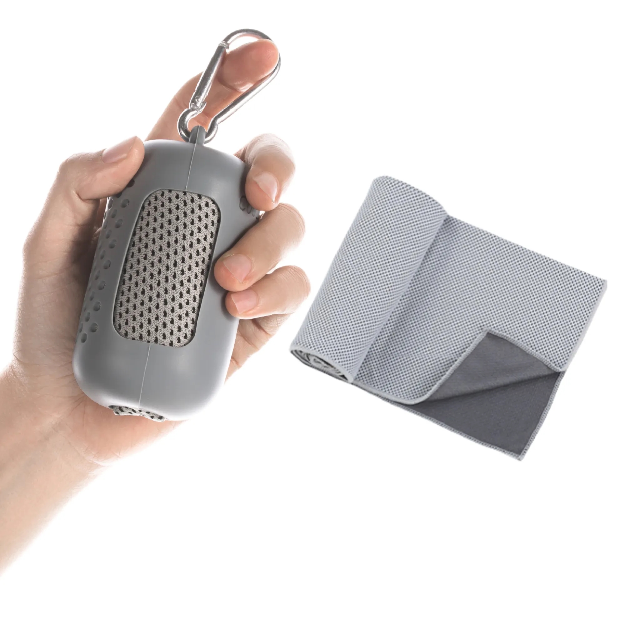 Thickened Cooling Towels with Silicone Box and Carabiner 12