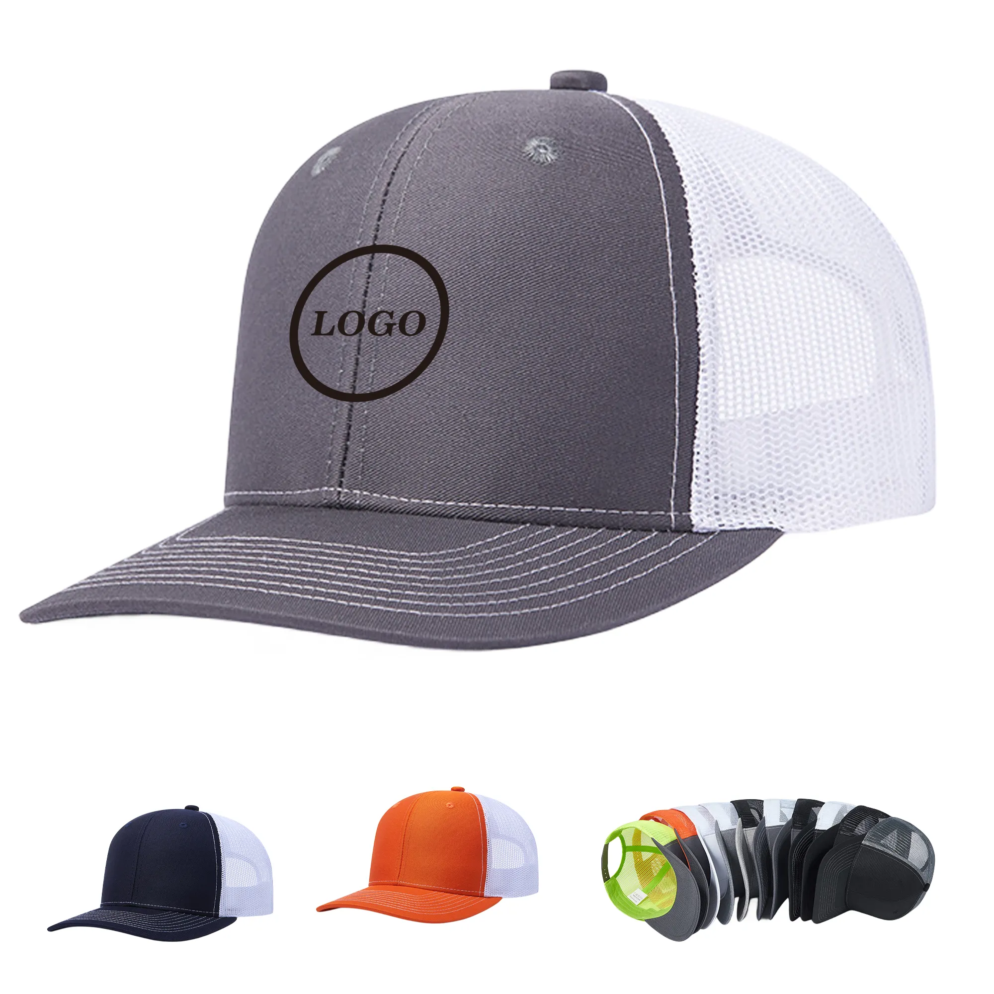 6 Panel Mesh Trucker Hat 6