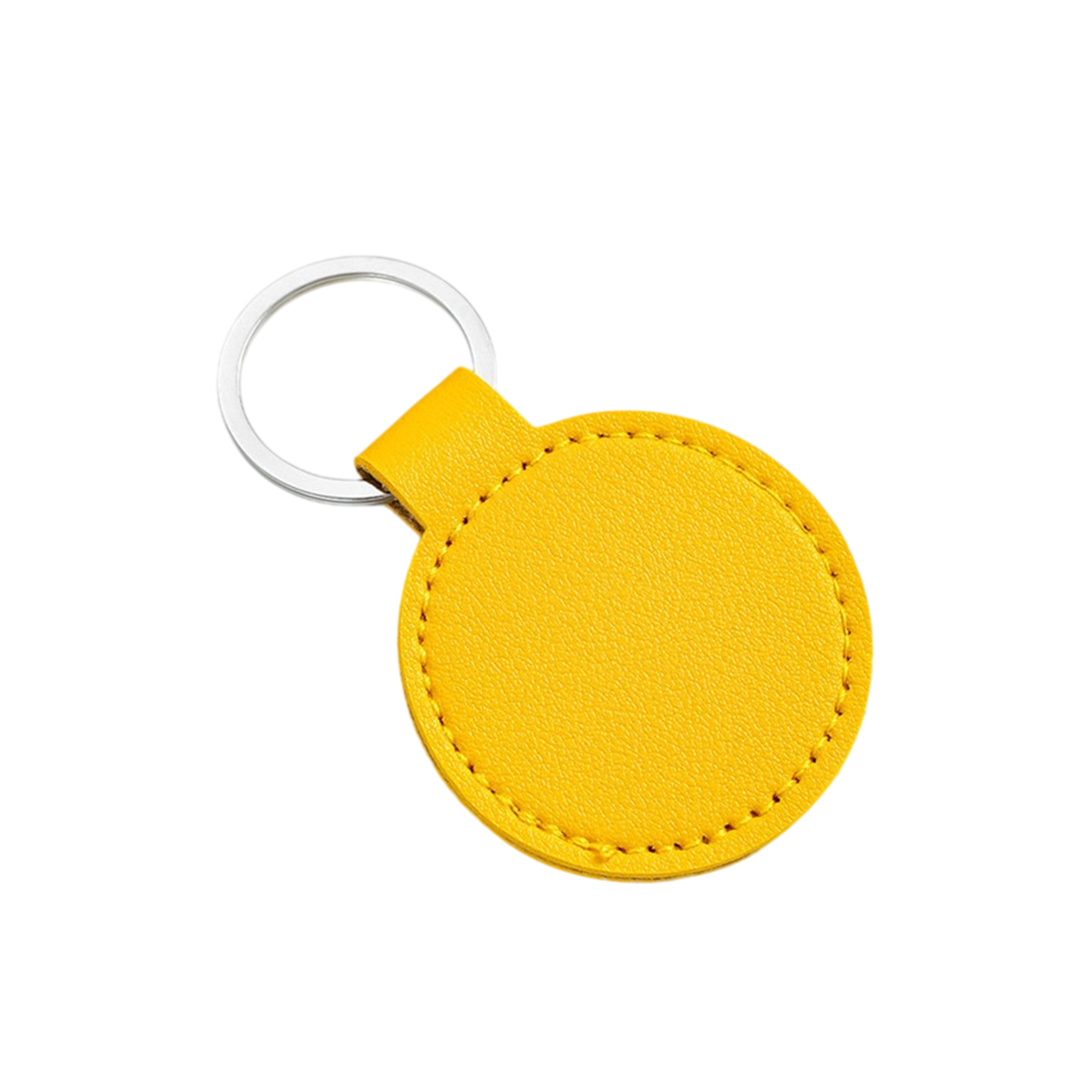 Round PU Leather Key Ring 6