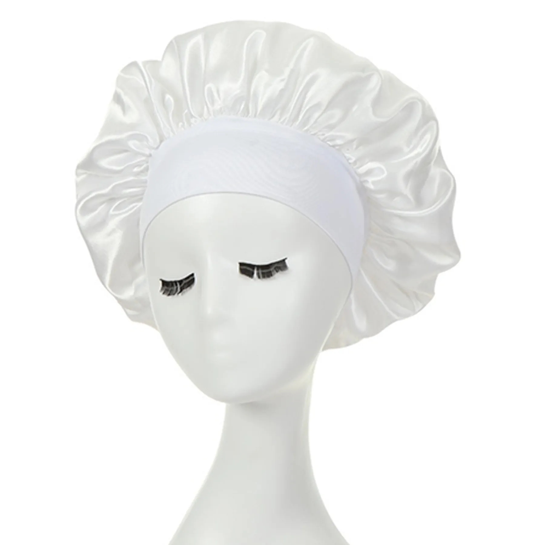 Large Satin Silk Bonnet Sleep Cap 23