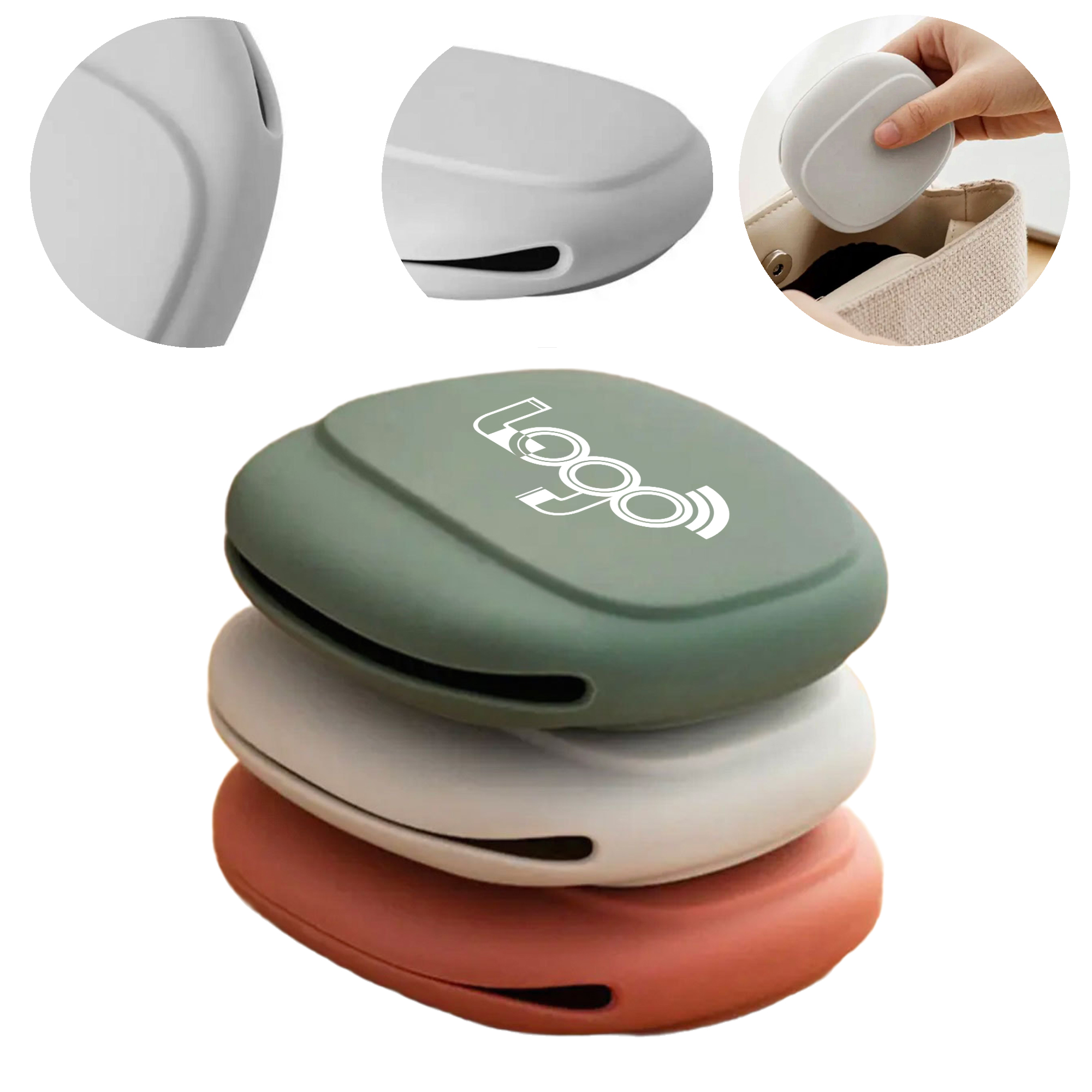 MOQ 50 Silicone Tangle-Free Cable Storage Case 3