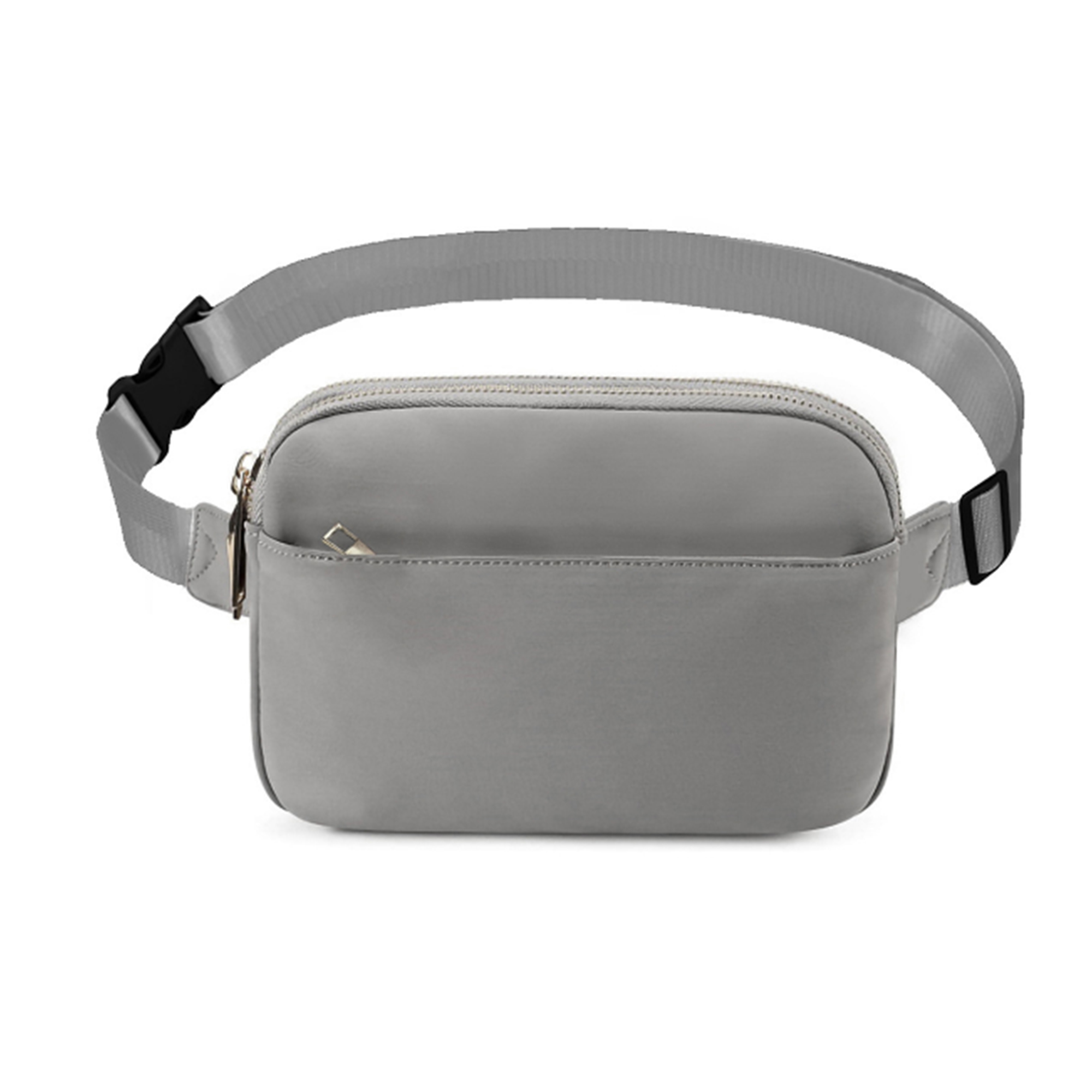MOQ 50 PCS Stylish Solid Color Multi Pocket Waist Bag 6
