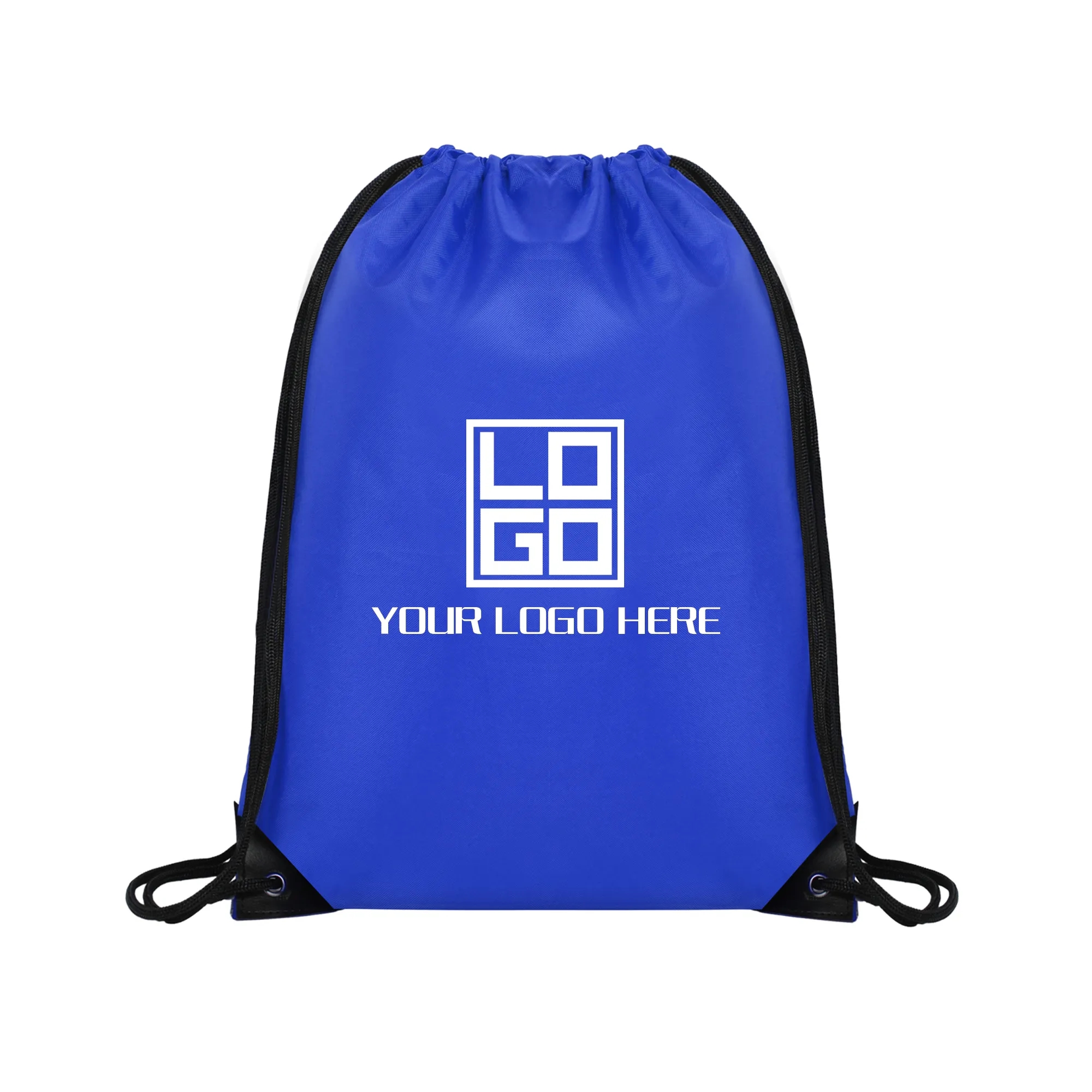 Custom 210D Polyester Drawstring Backpack Cinch Bag 8