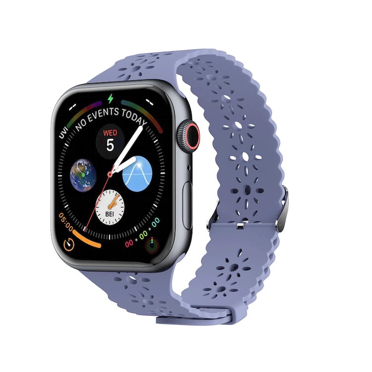 Apple Watch Lace Bands - Gray Blue Silicone 38mm/40mm/41mm 3