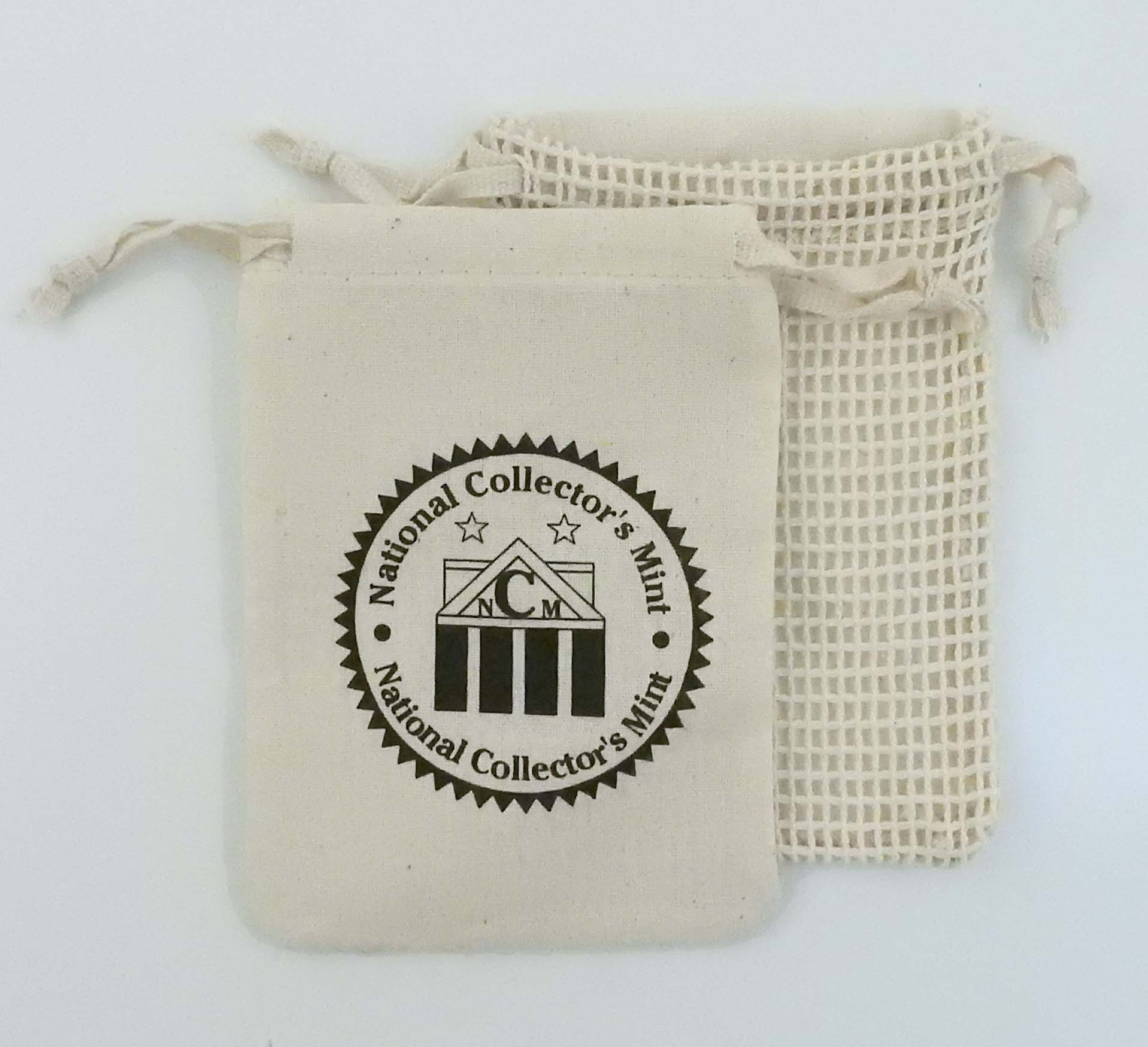 "Koa" Mesh 100% Natural Cotton Drawstring Bag 5 x 7"