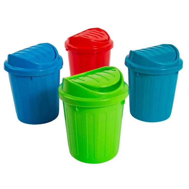 Mini Rubbish Bins - Assorted Colors, custom desk accessory with logo imprint 3