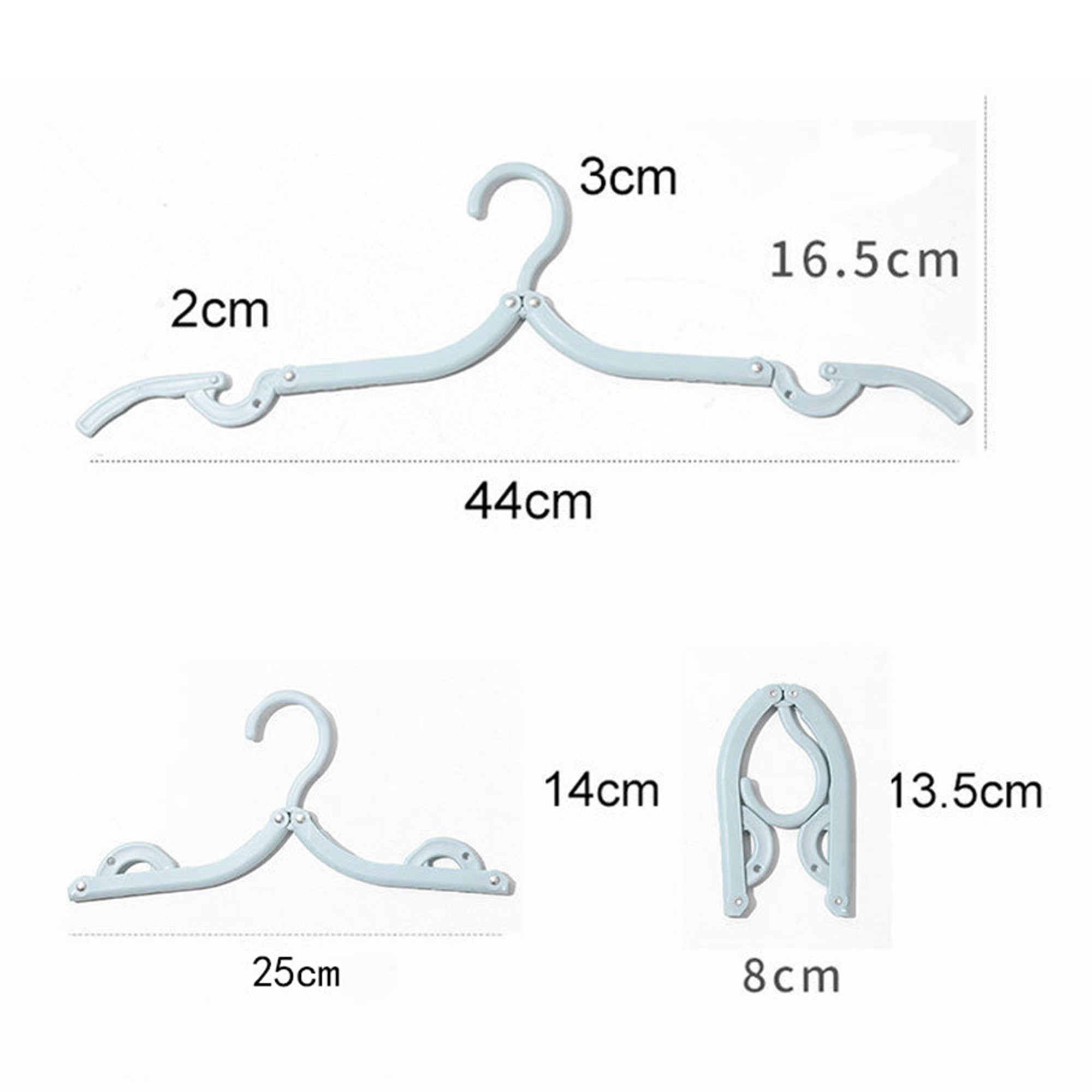 MOQ 50PCS PP Folding Clothes Hanger 9