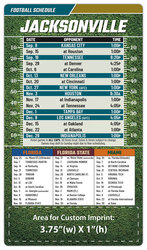 Magnet Football Sport Schedules - 4x7 Round Corners