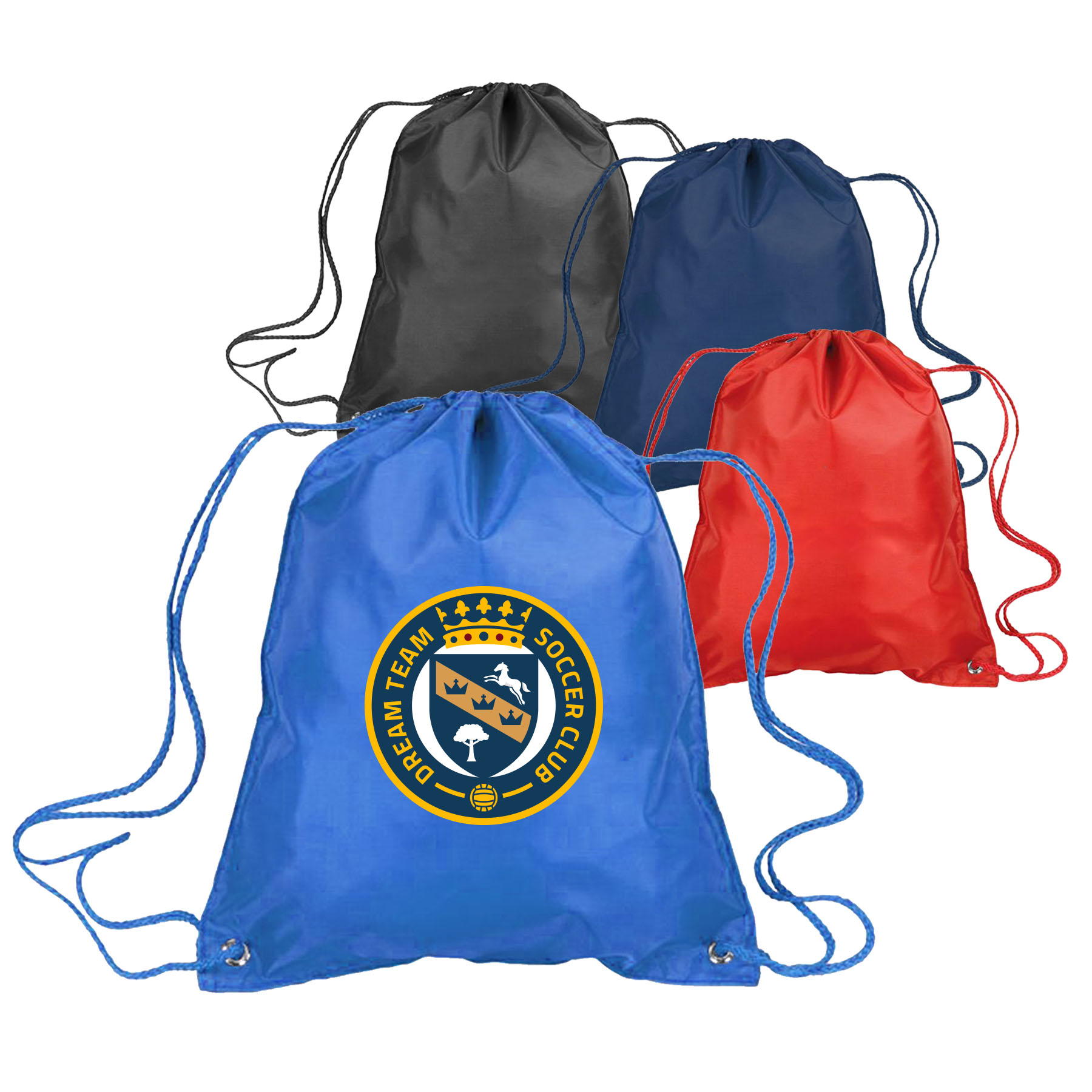 210D PU coating Drawstring Backpack 12
