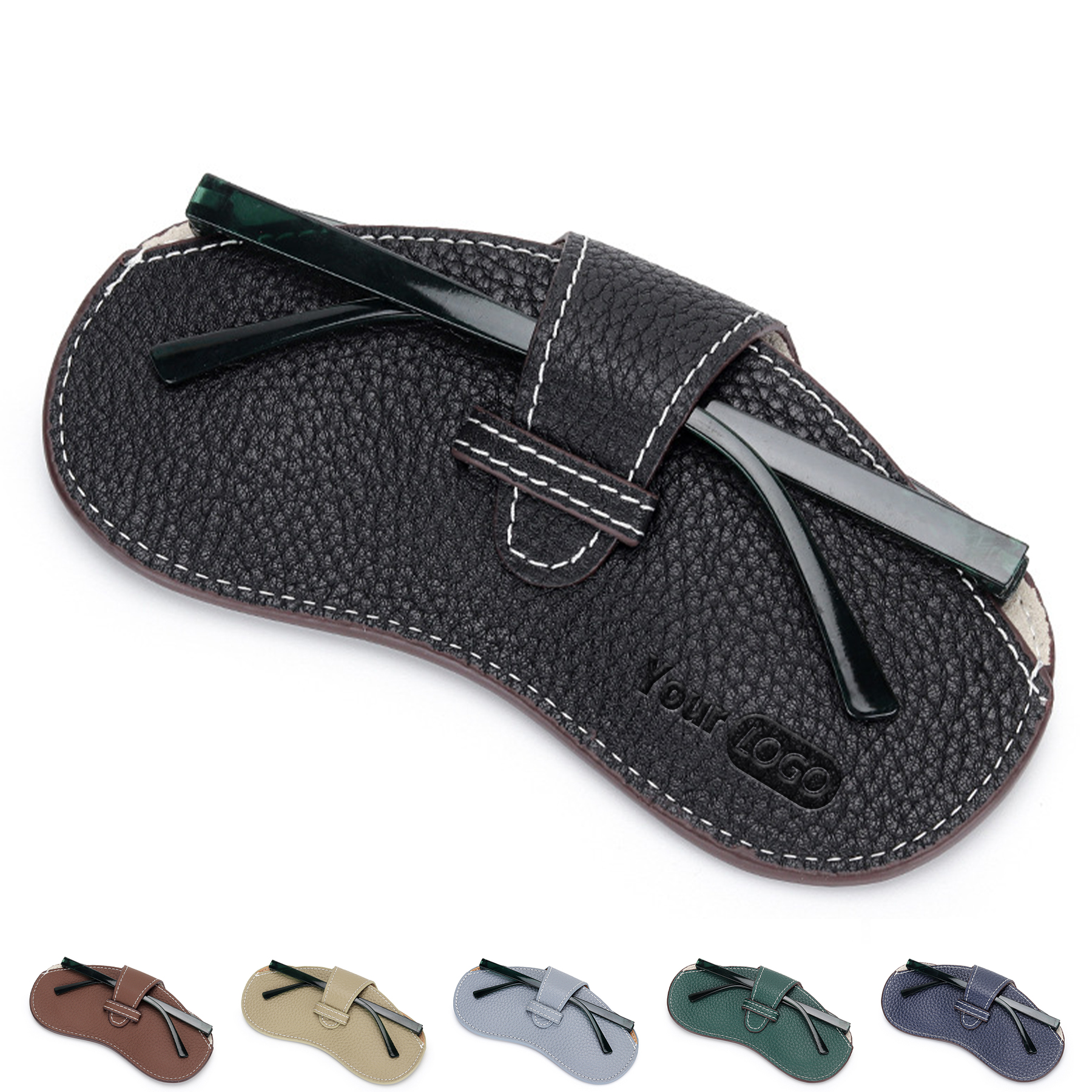 Genuine Leather Sunglasses and sunglasses storage bag 11