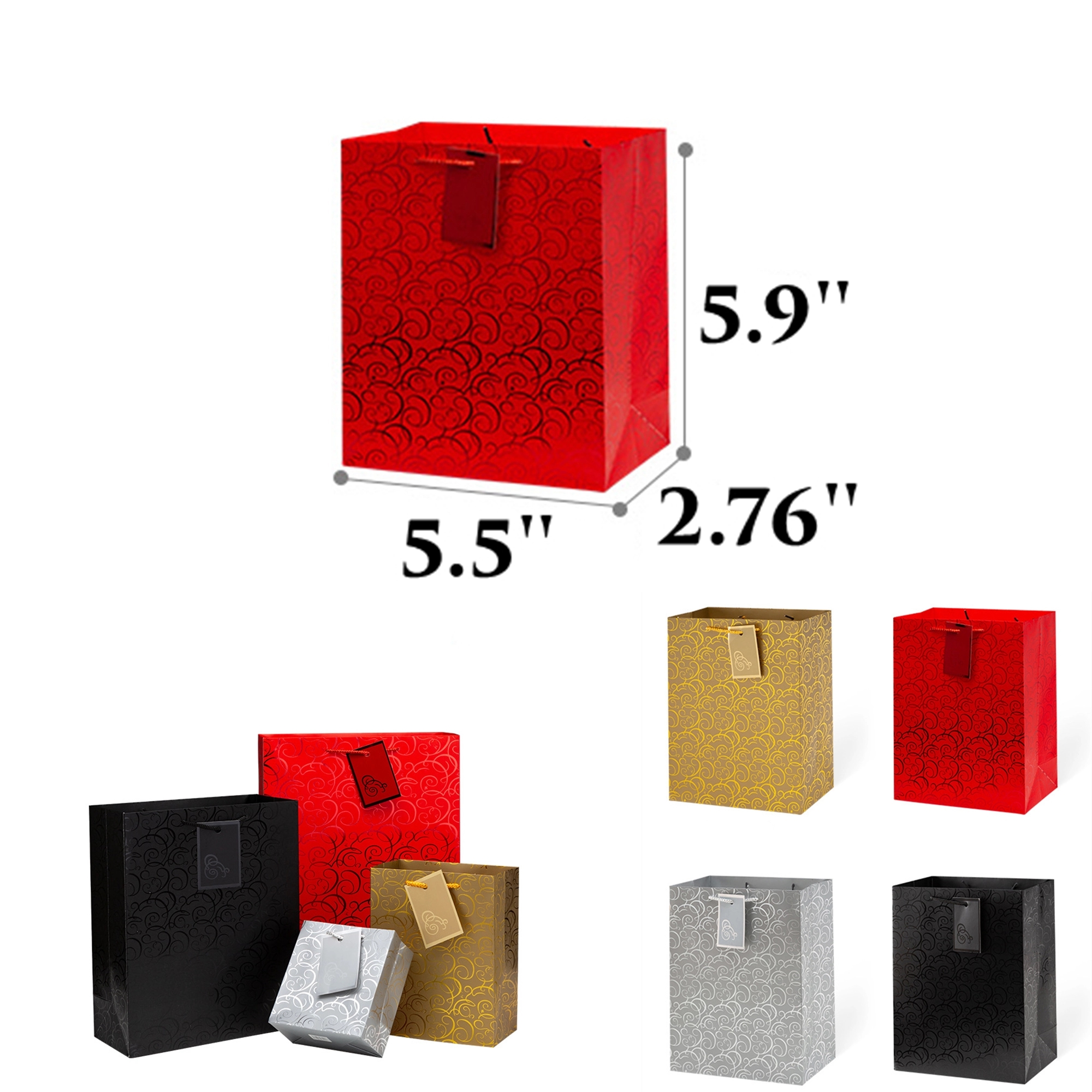 5.5'' Luxury Gift Bag MOQ 100PCS 4