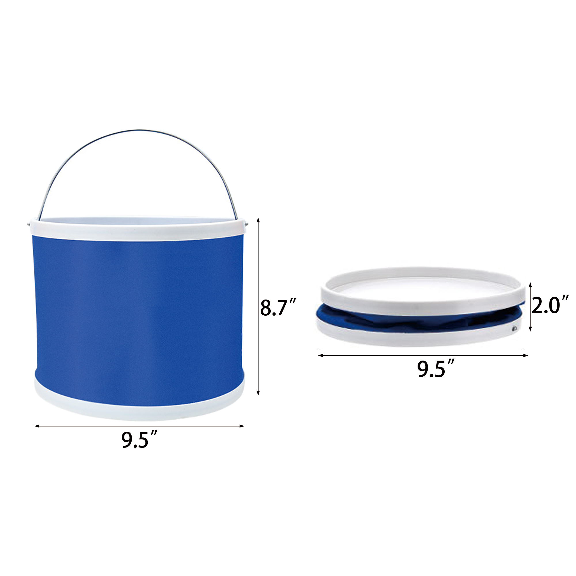 2.4 Gallons Folding Bucket 4