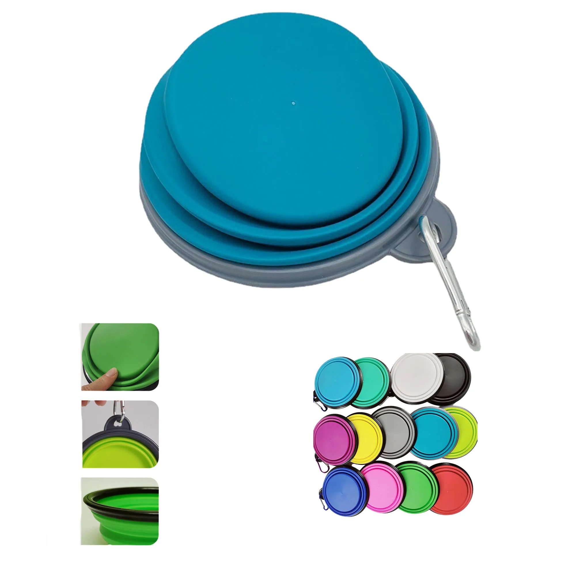 Collapsible Pet Bowl Dog Feeding 7