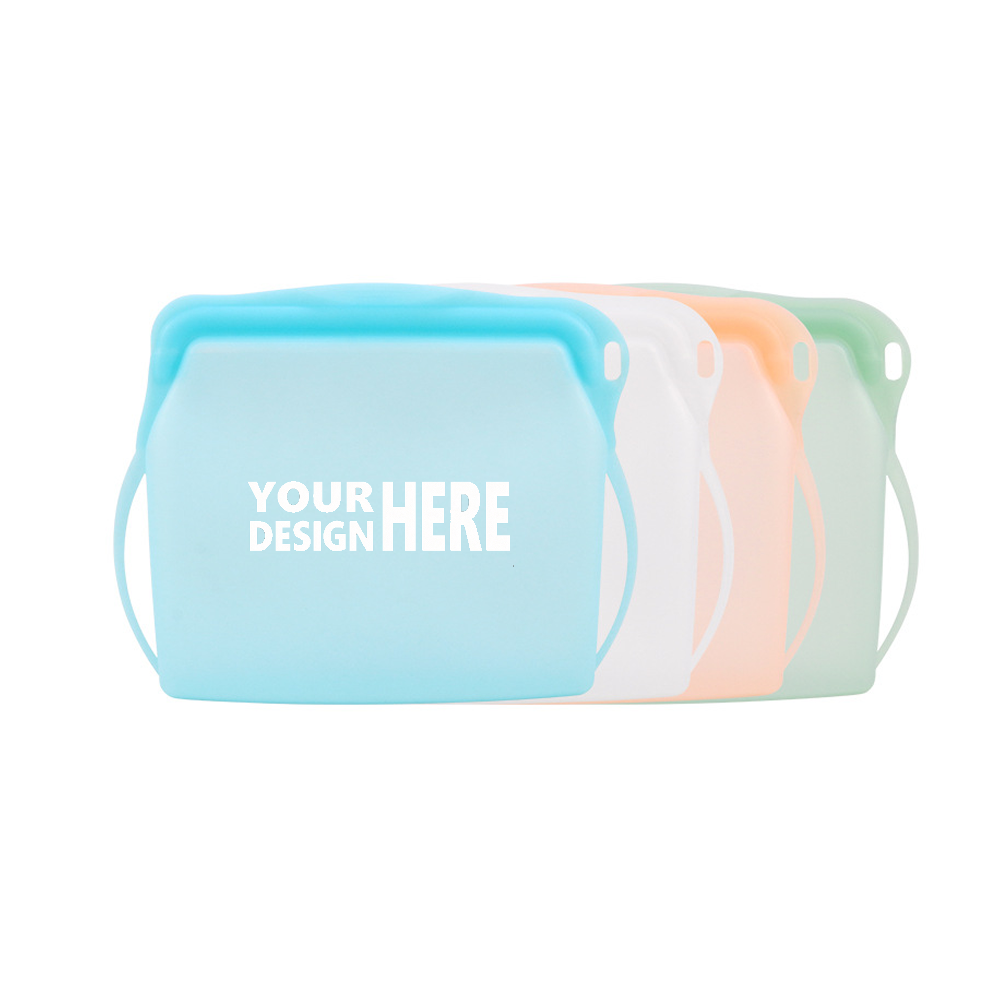 BPA Free Flexible Silicone Food Pouch for Kitchen Storage 2