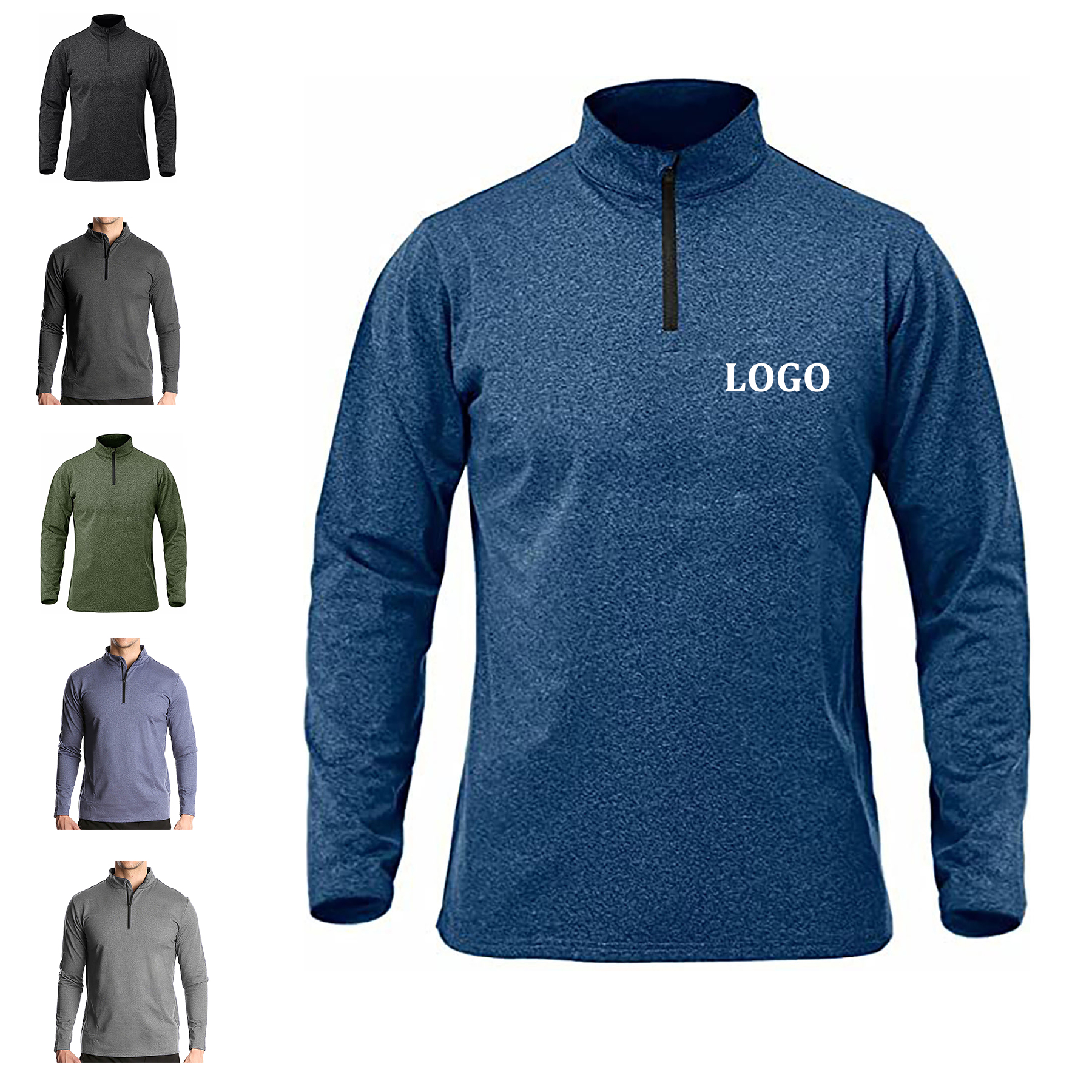 Men's Quick Dry Half Zip Tee 17