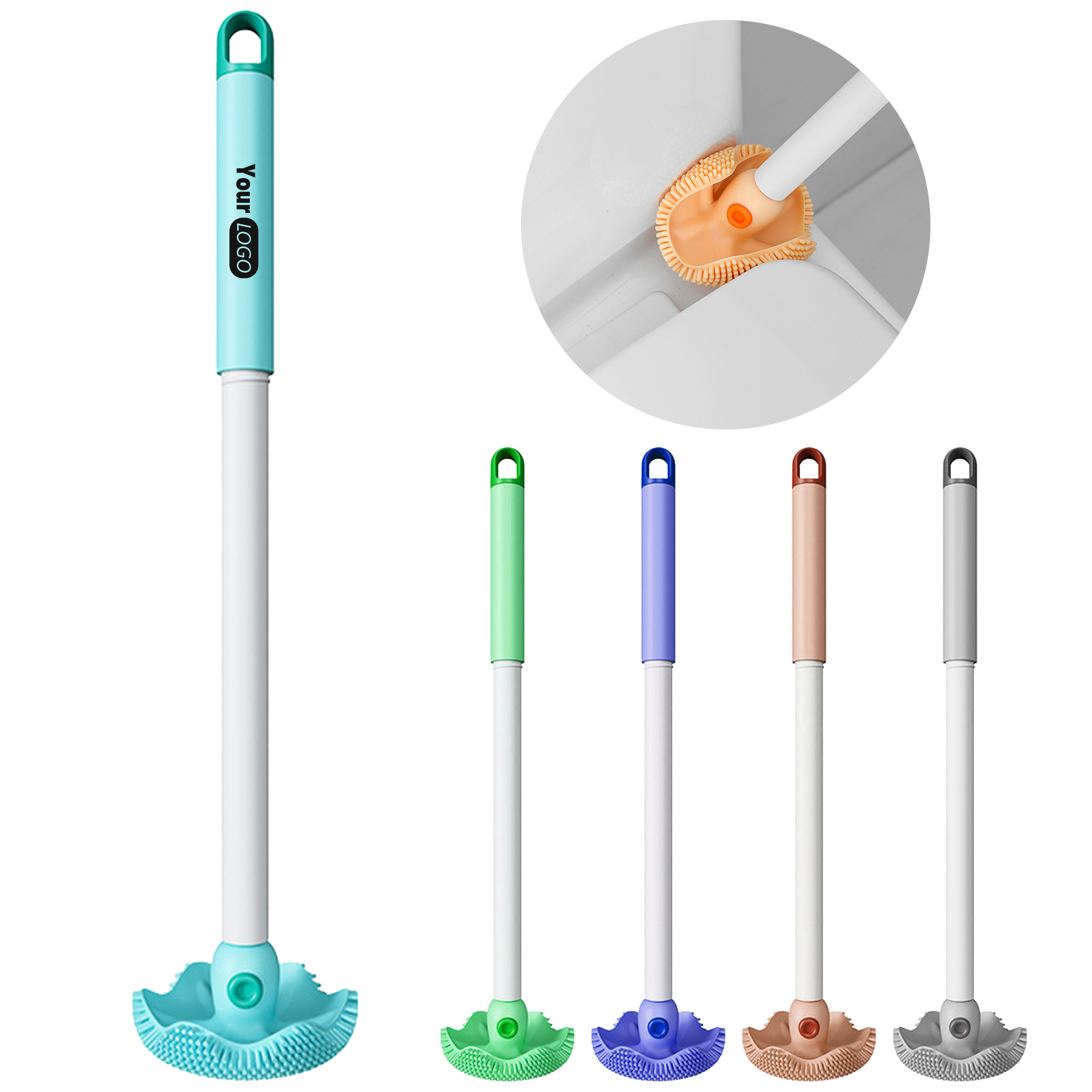 Plastic Household Bathroom Toilet Brush 8