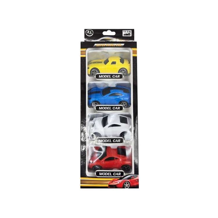 Multicolor Sports Cars 4 Pack 3