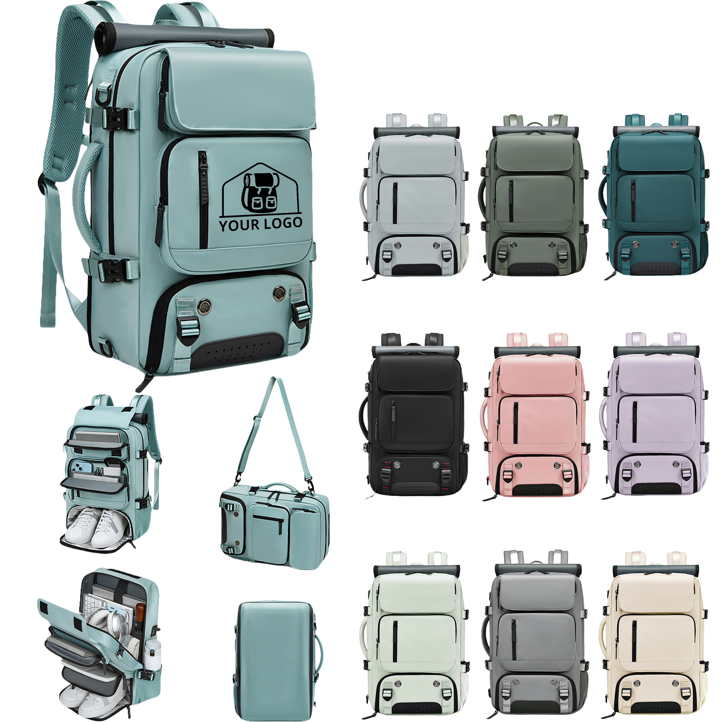 Large Multifunction Travel Laptop Backpack 4