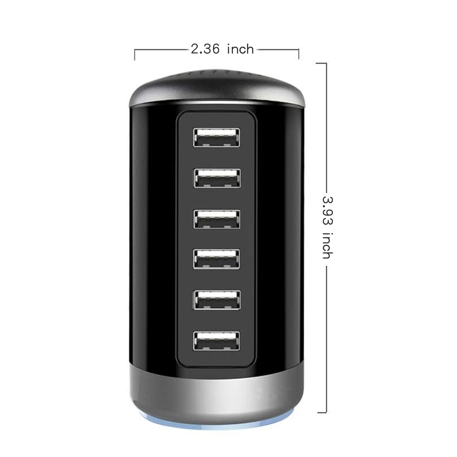 6-Port Desktop USB Charging Station 6