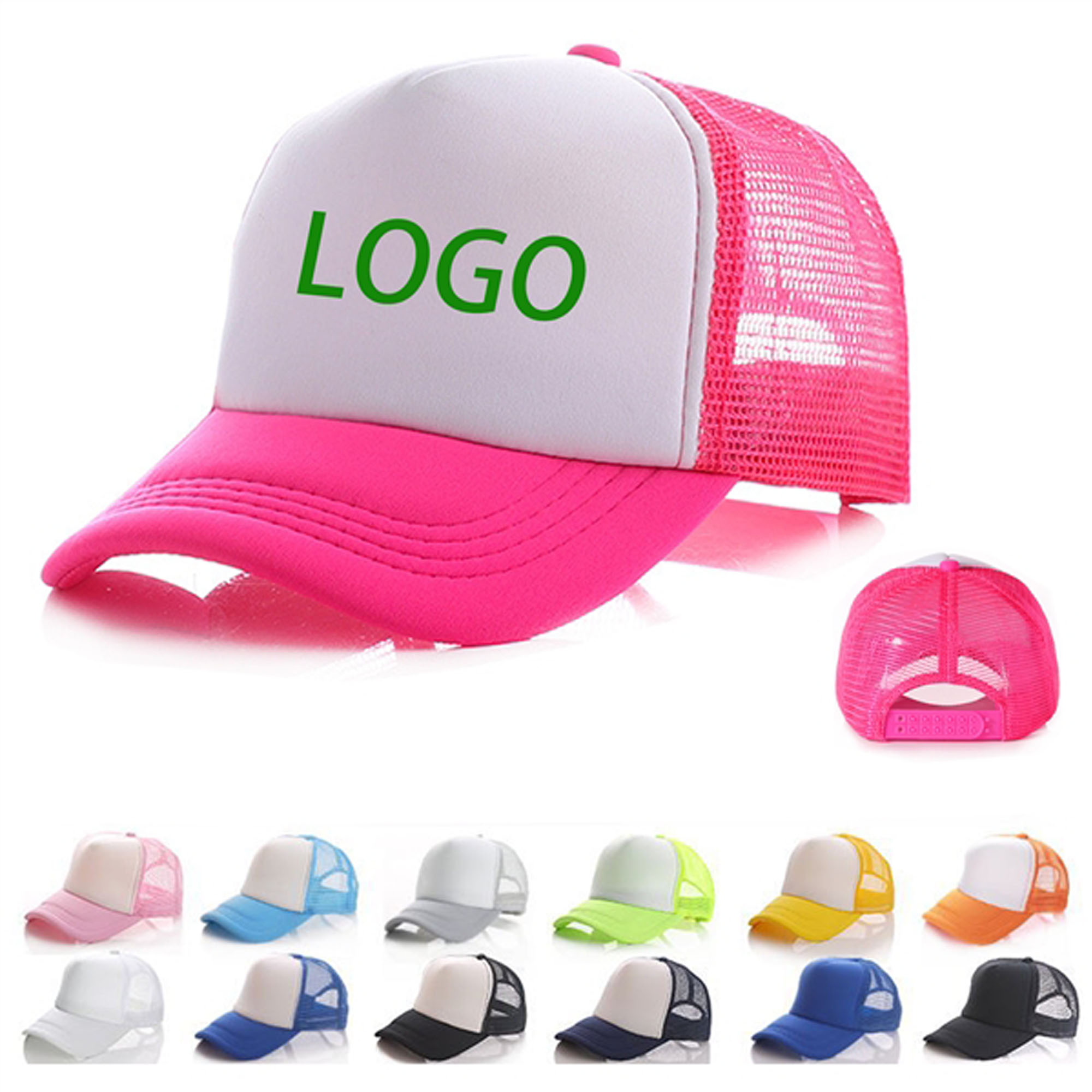 Mesh Back Sponge Bassball Cap 3