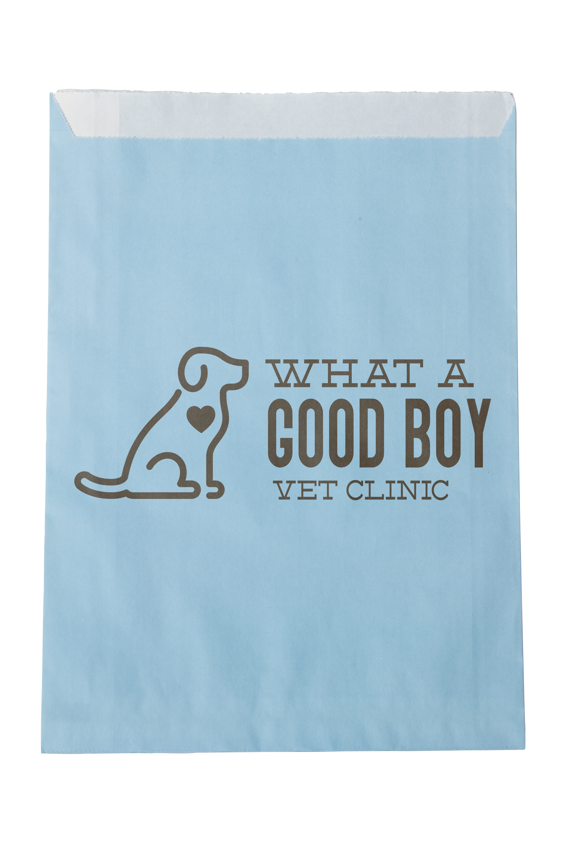 One-color Colored Paper Bag Blue (7.5"W x 10"H) 4