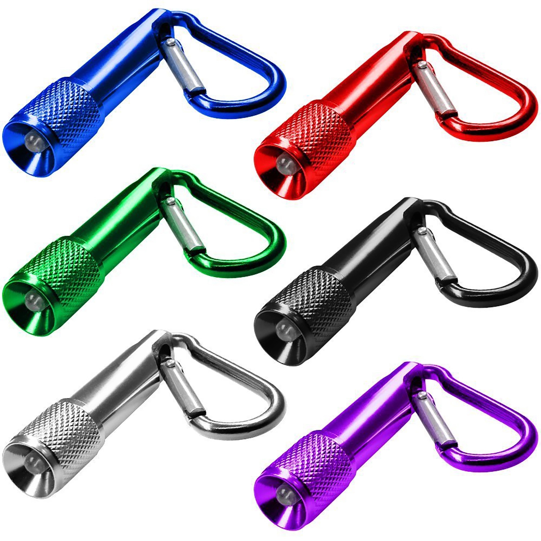 Aluminum Mini Flashlight with Carabiner 3