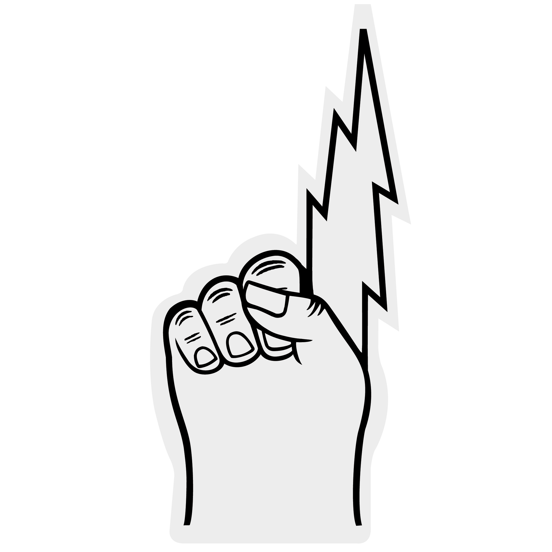 18" Lightning Bolt Hand 49