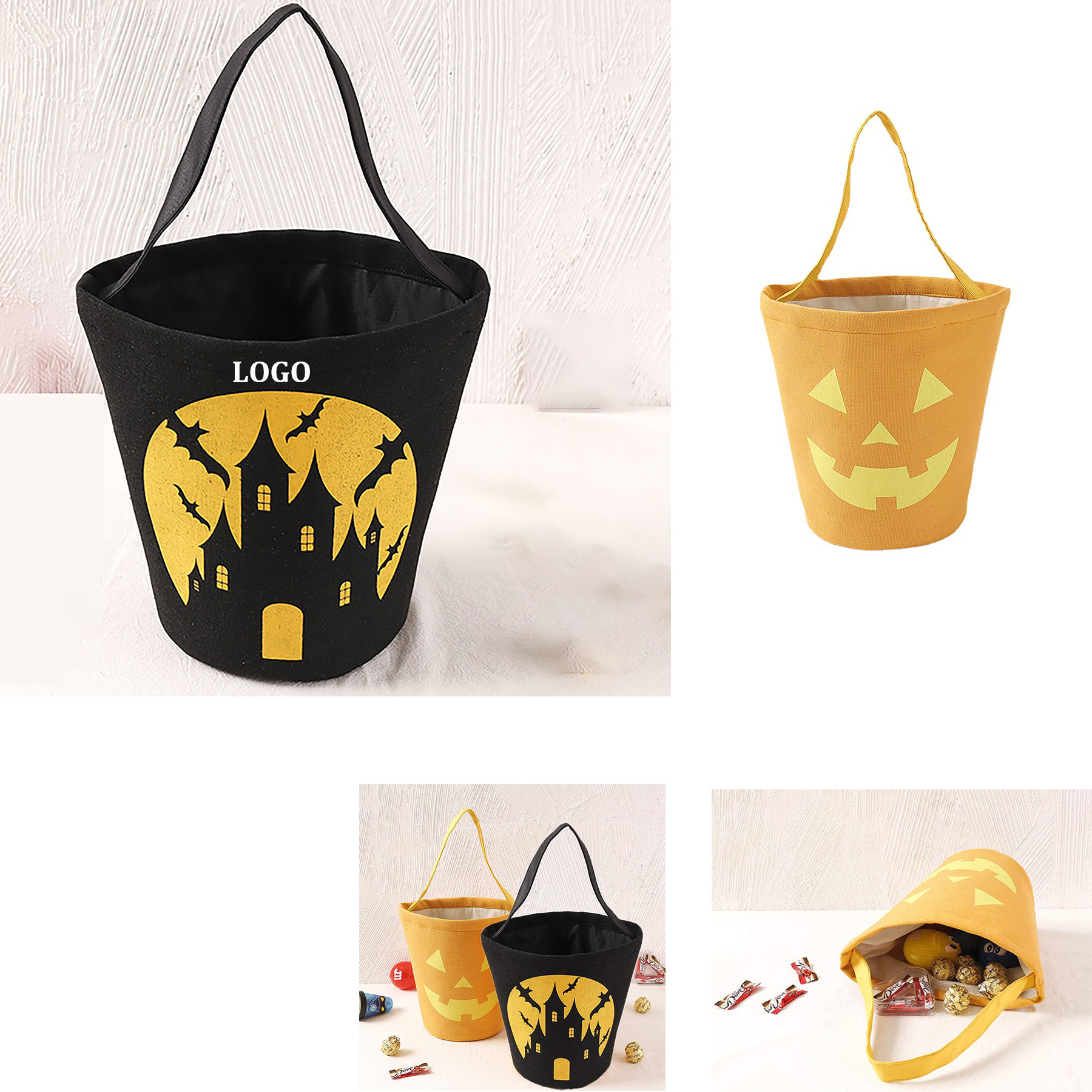 Halloween Candy Bags, custom tote bag with logo imprint 10