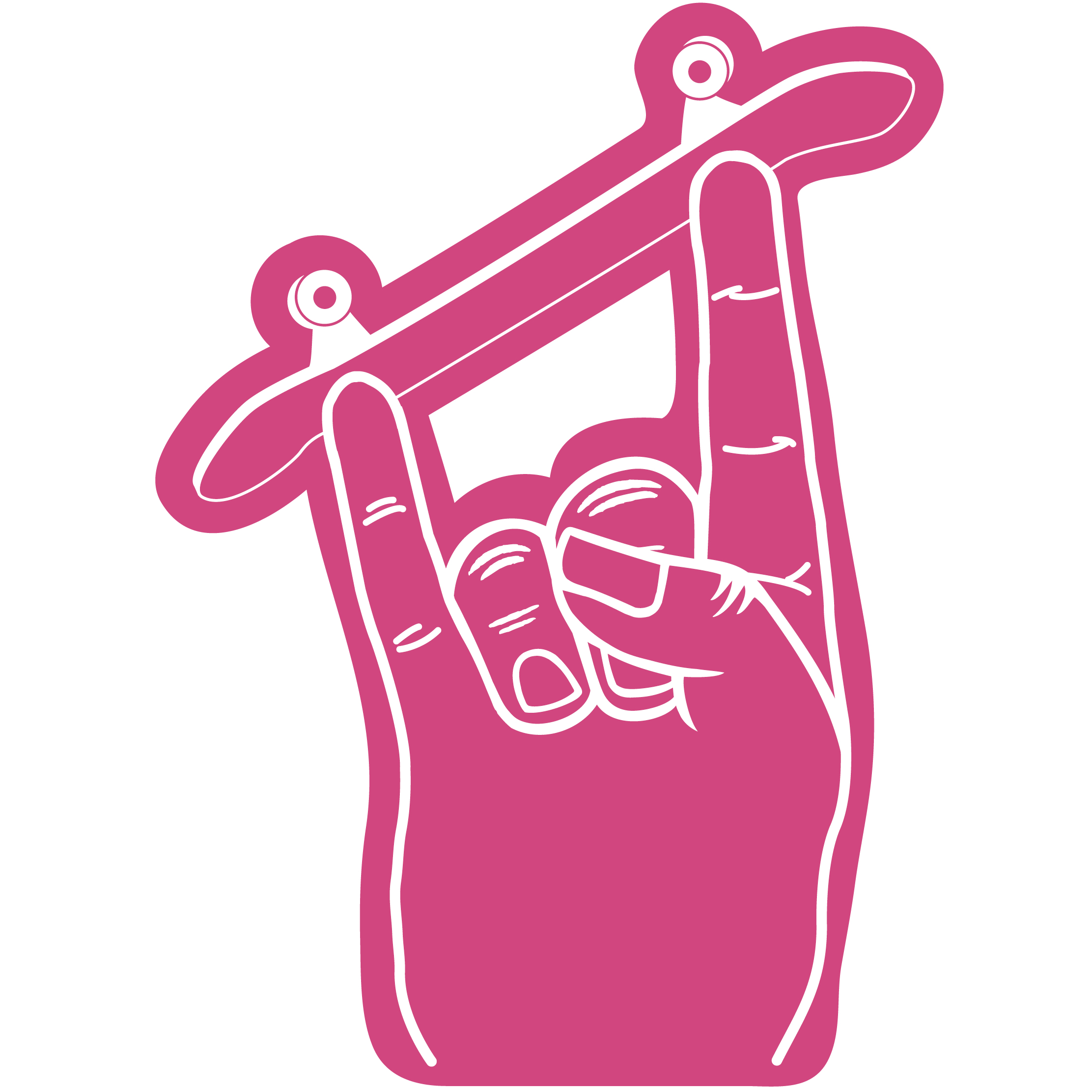 Skateboard Horn Hand 68