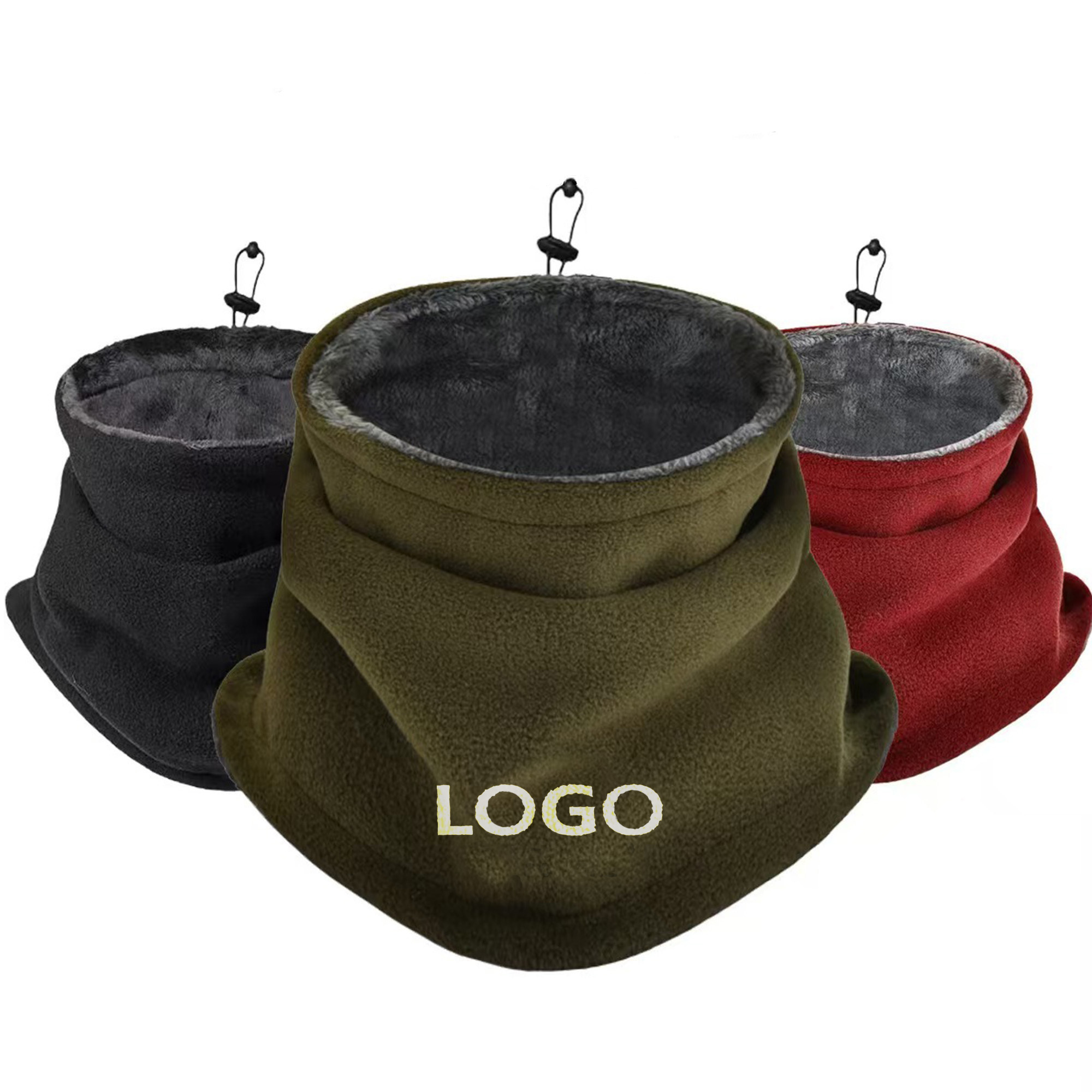 Winter Outdoor Thick And Warm Polar Fleece Scarf 4
