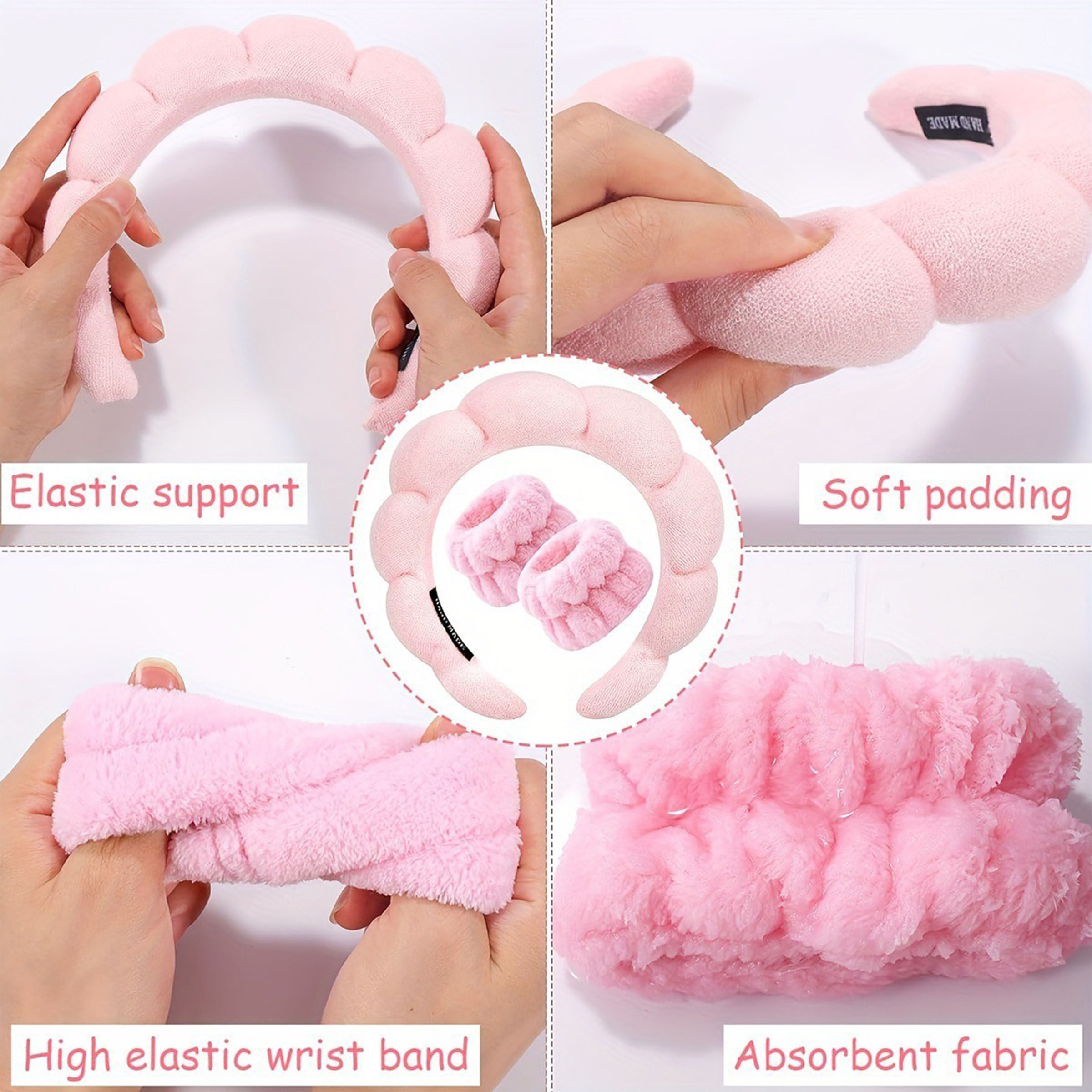 Absorbent Plush Sports Set ?C Headband + Wristbands 7