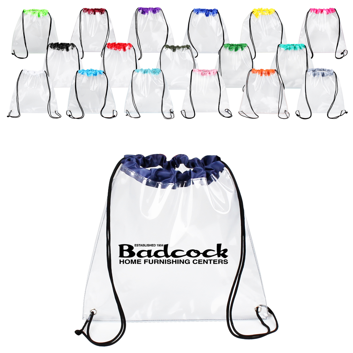Clear Drawstring Sportpack12” X 12” 128853 Secondstepadvertising