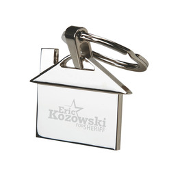 Metal House Keychain