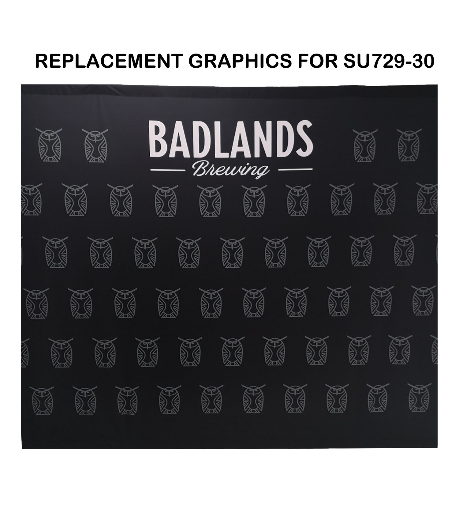 24 Hr Express Ship - Replacement Graphics Single sided 10'w x 8'h with pole pocket top and bottom 5