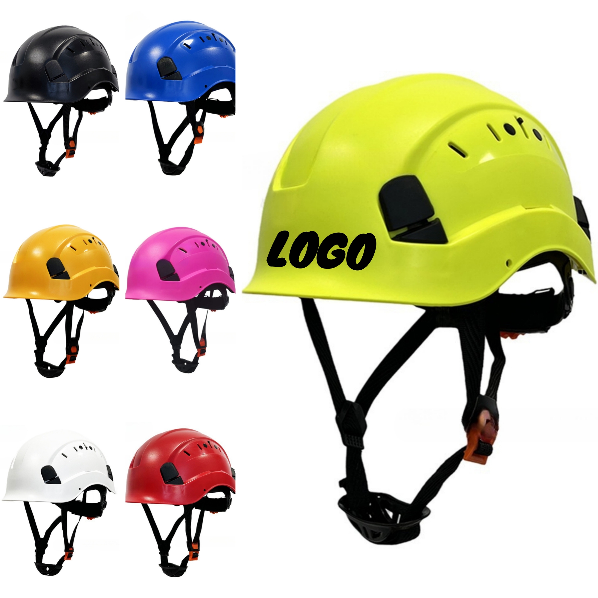 Pin Lock 6 Point Suspension Construction Hard Hats 11