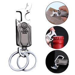 Men's multifunctional car keychain pendant with knife