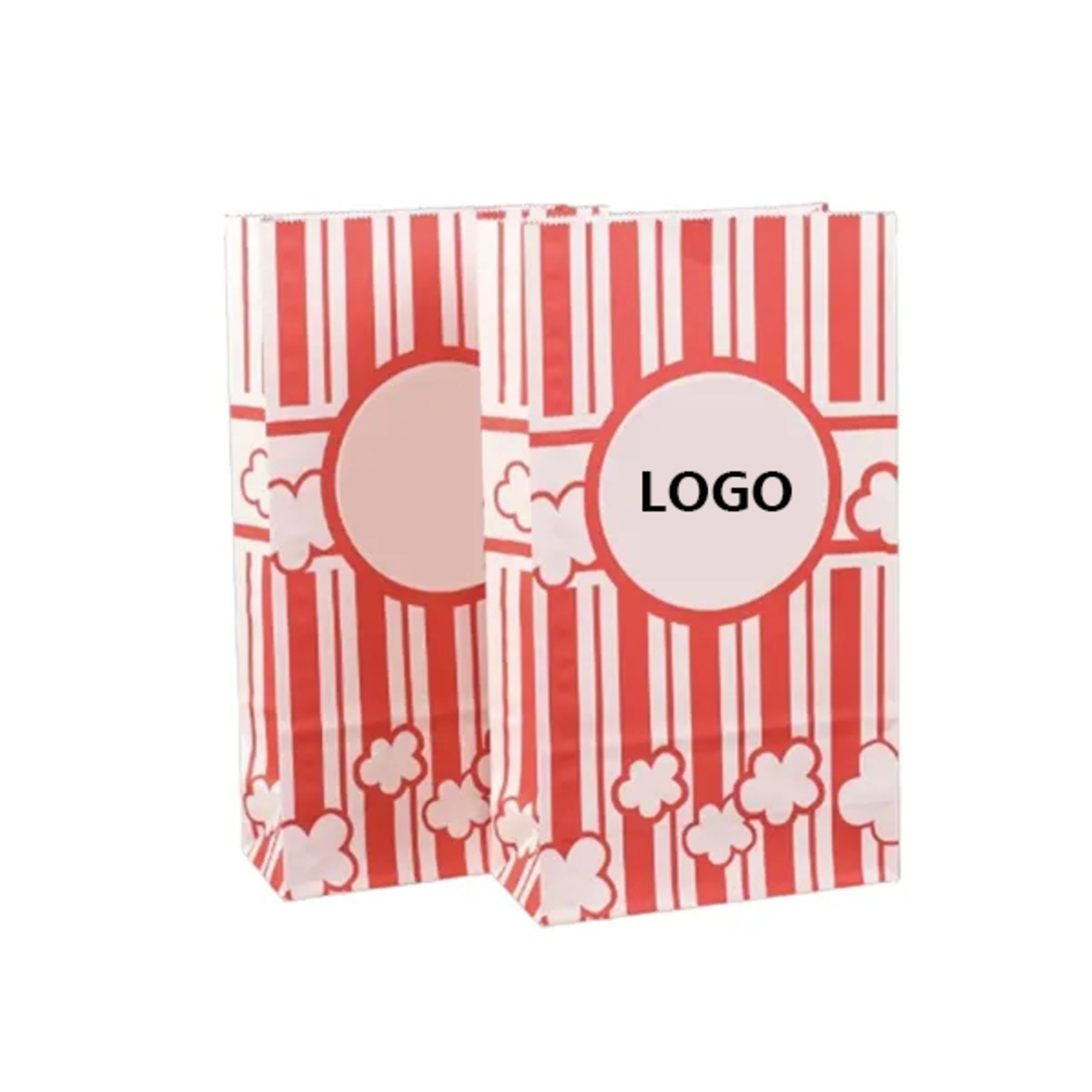 Flat Paper Bottom Popcorn Bags 3