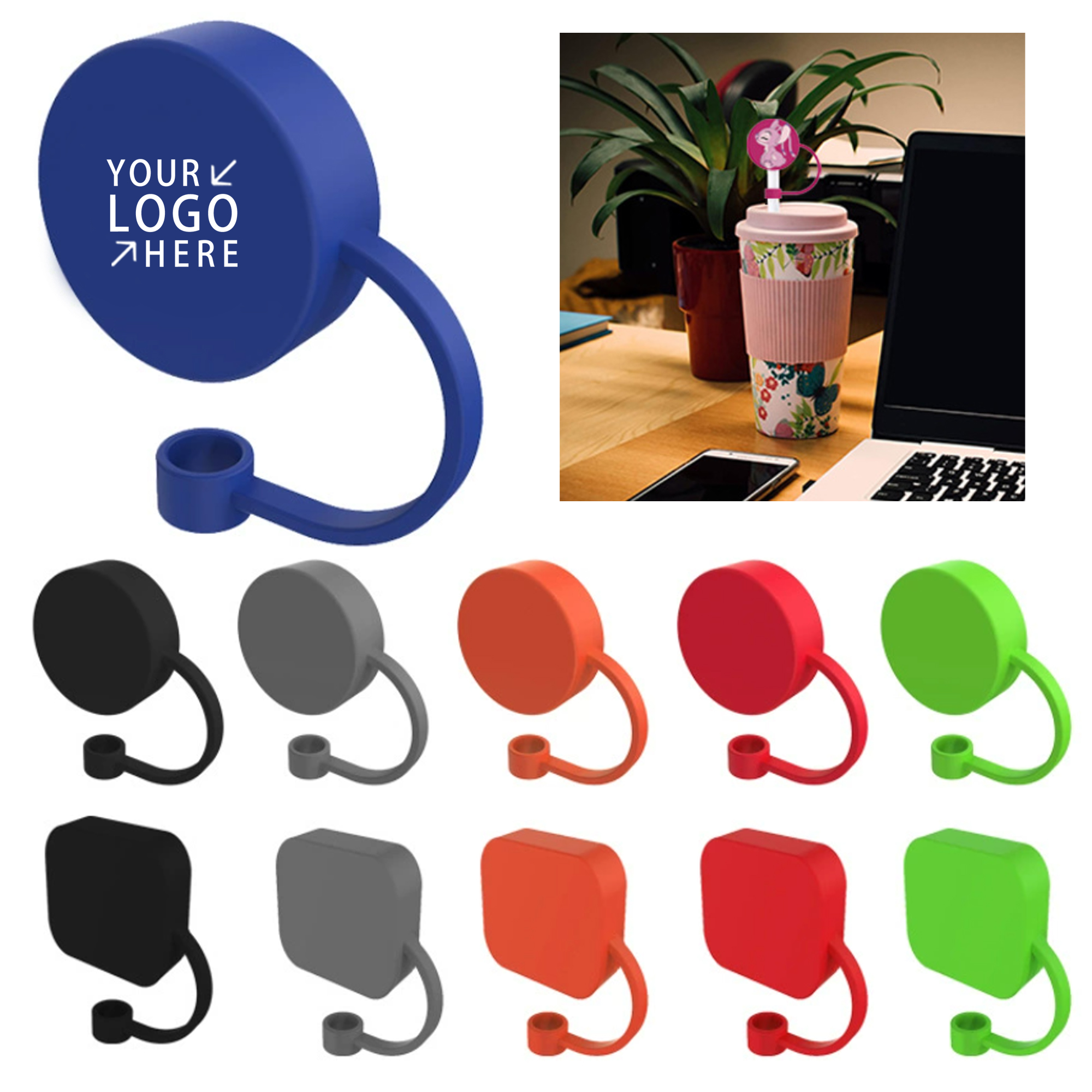 Silicone Straw Topper 4