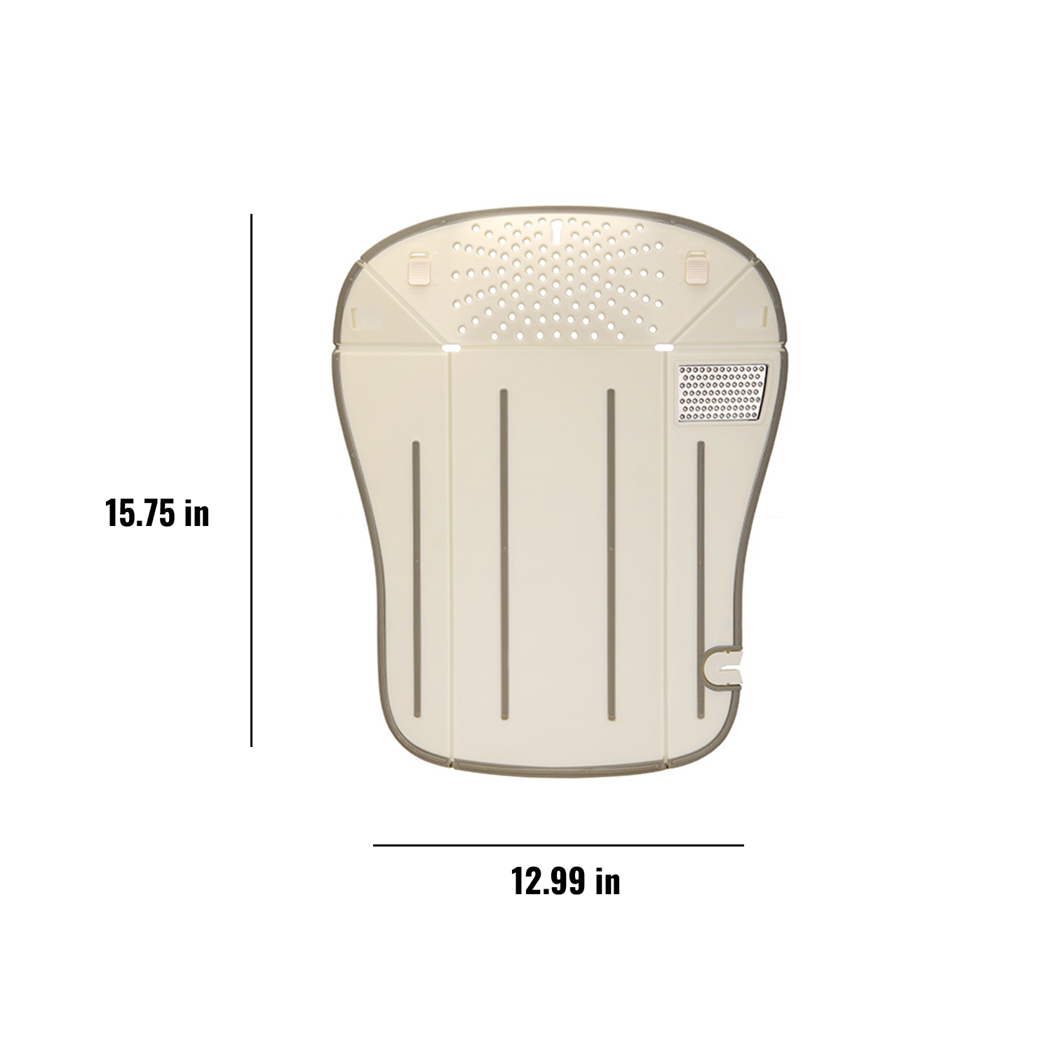 BPA-Free Cutting Board - Grater & Grinder Included 5