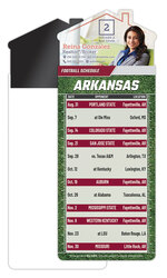 Magna-Card House Shape Magnet Football Schedules (3.5x9)