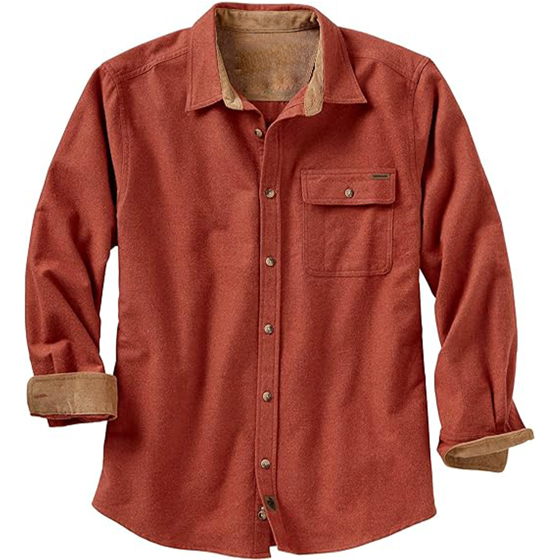 Flannel Long Sleeved Button Down Shirt 21