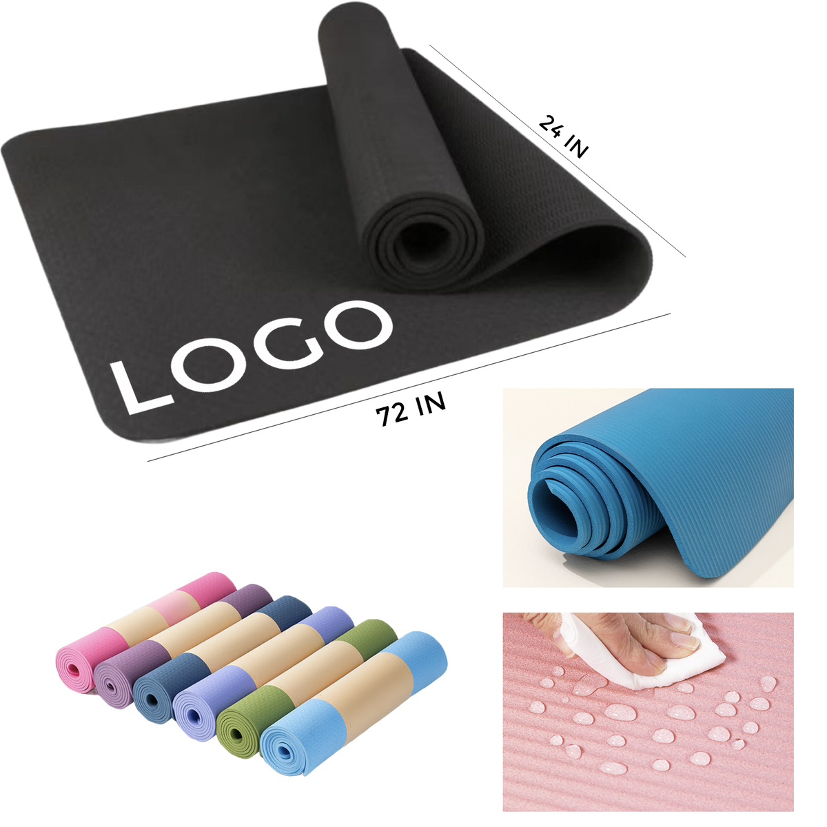 MOQ 1 PCS Portable Yoga Mat 3