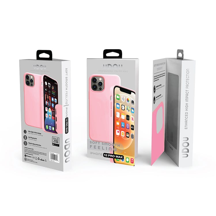 iPhone 12 Pro Max Case - Nano Silicone Pink 3