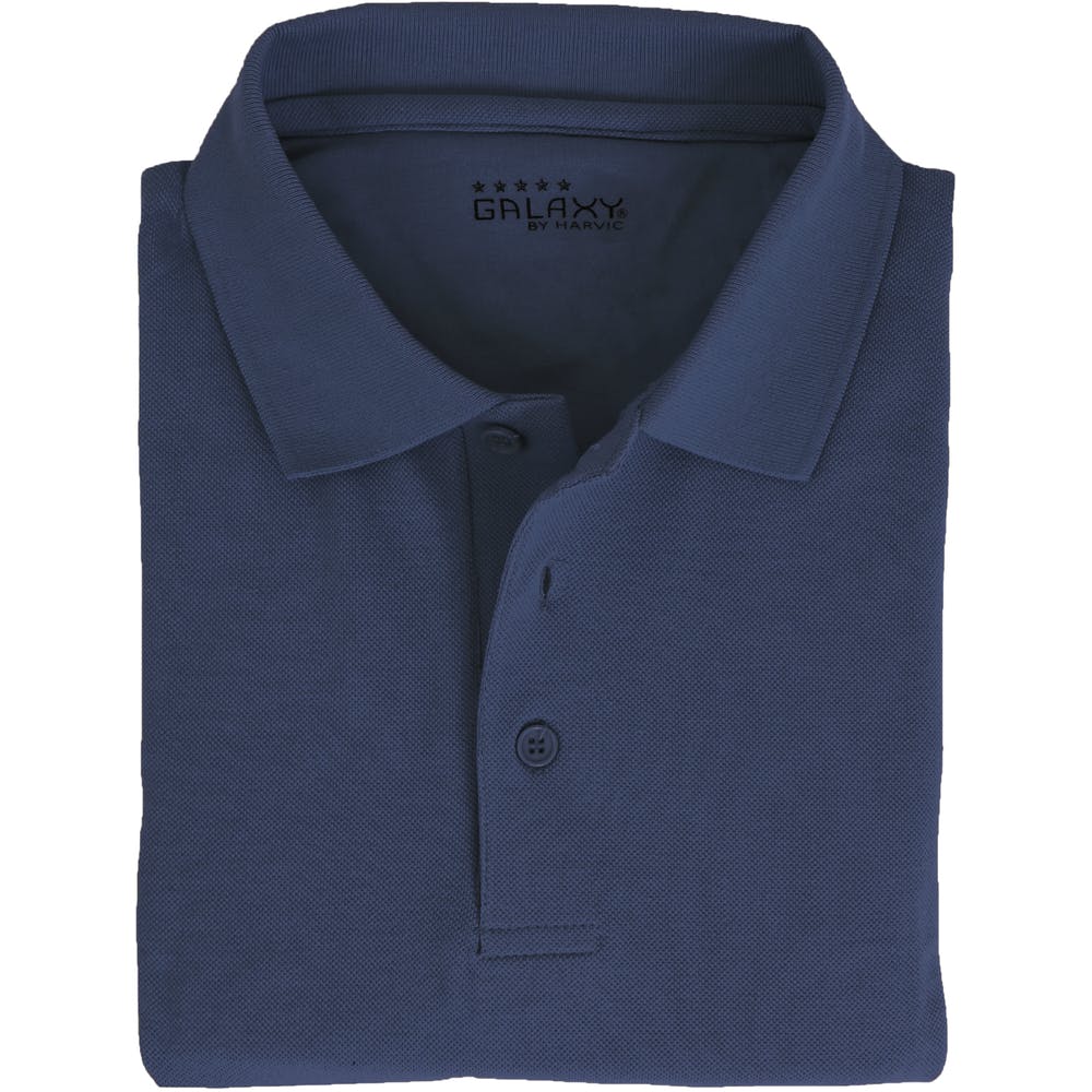 Adult Uniform Polo Shirts - Navy Short Sleeve Medium 3