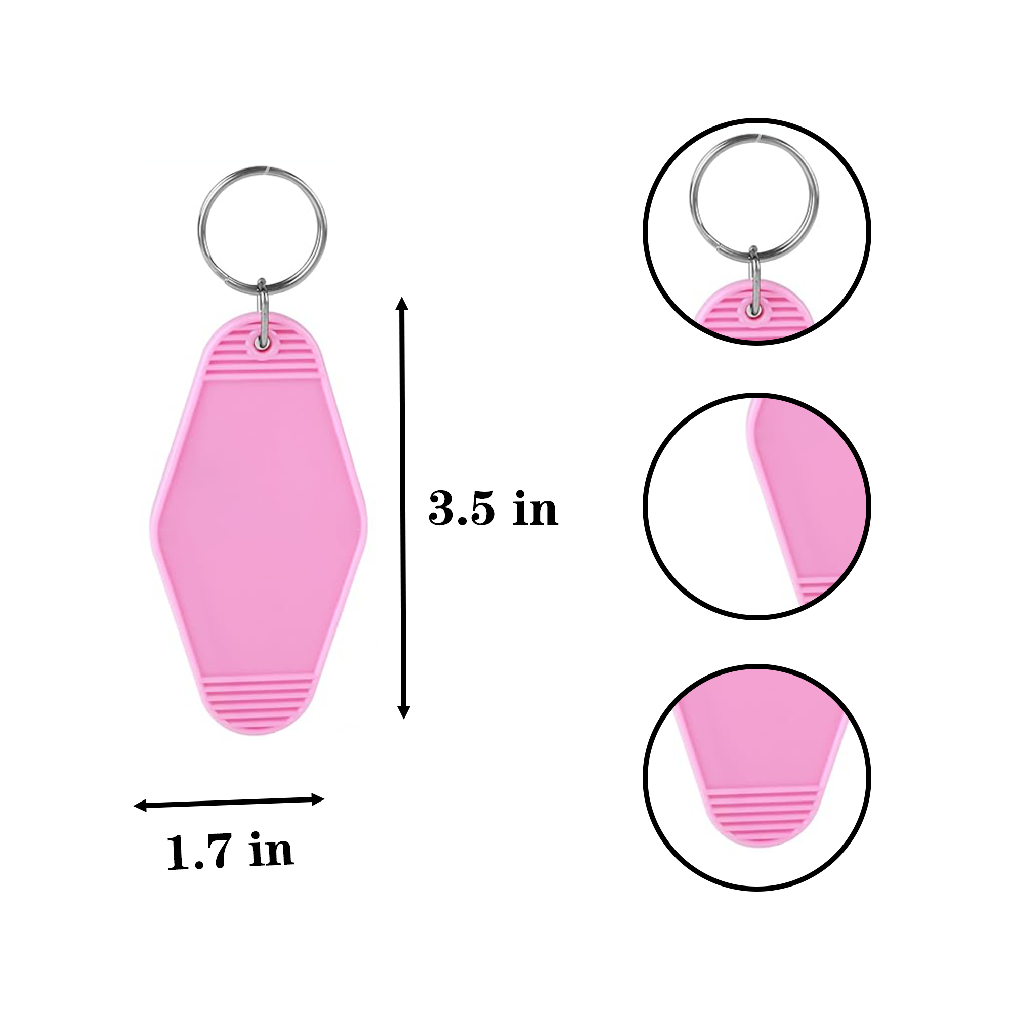 Colorful Plastic Hotel Home Keychain 6