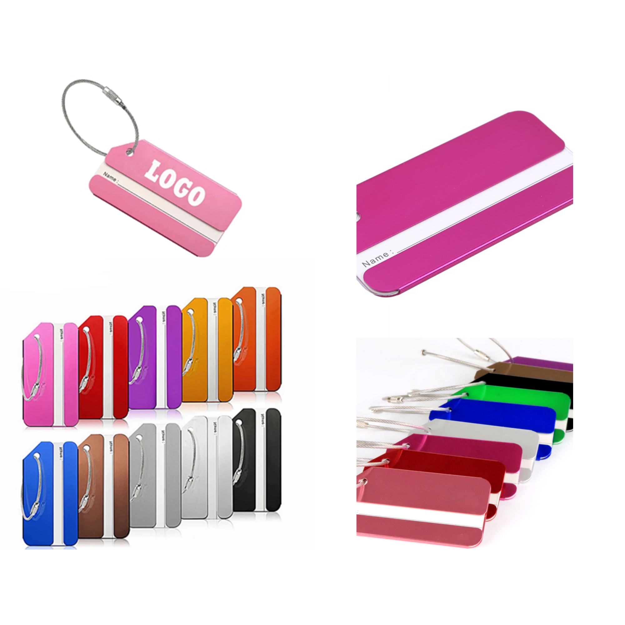 Customizable Aluminum Travel Luggage Tag 3