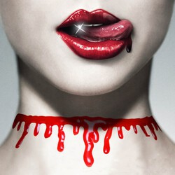 Halloween Bloodstain Necklace