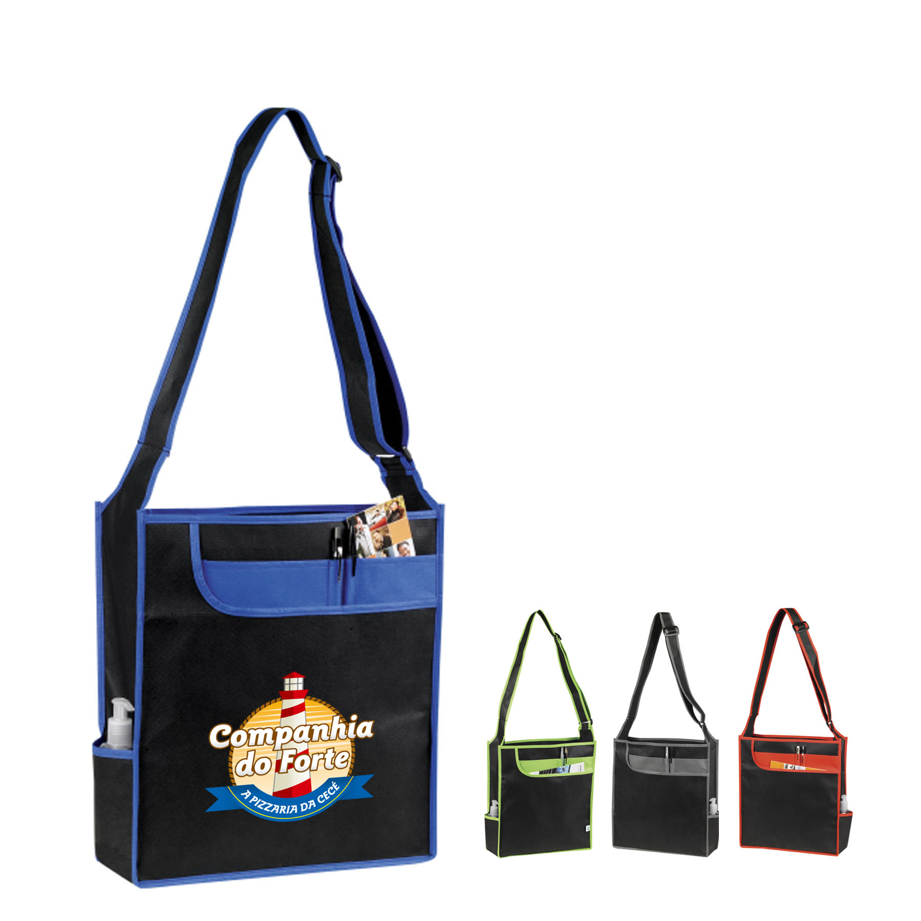 90+ GSM Non-Woven Recyclable Blois Messenger Bag 19