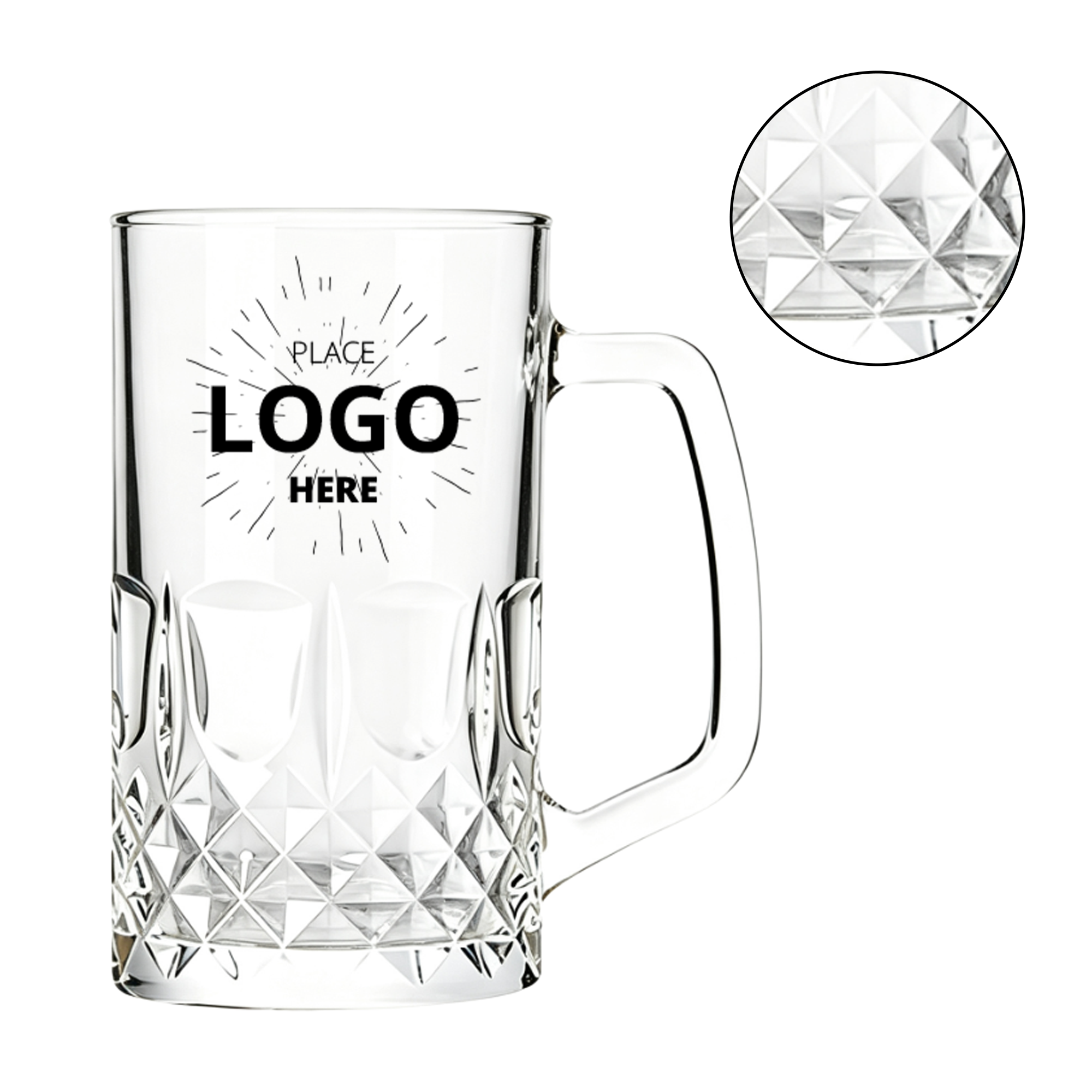 Glass Beer Stein With Handle 2