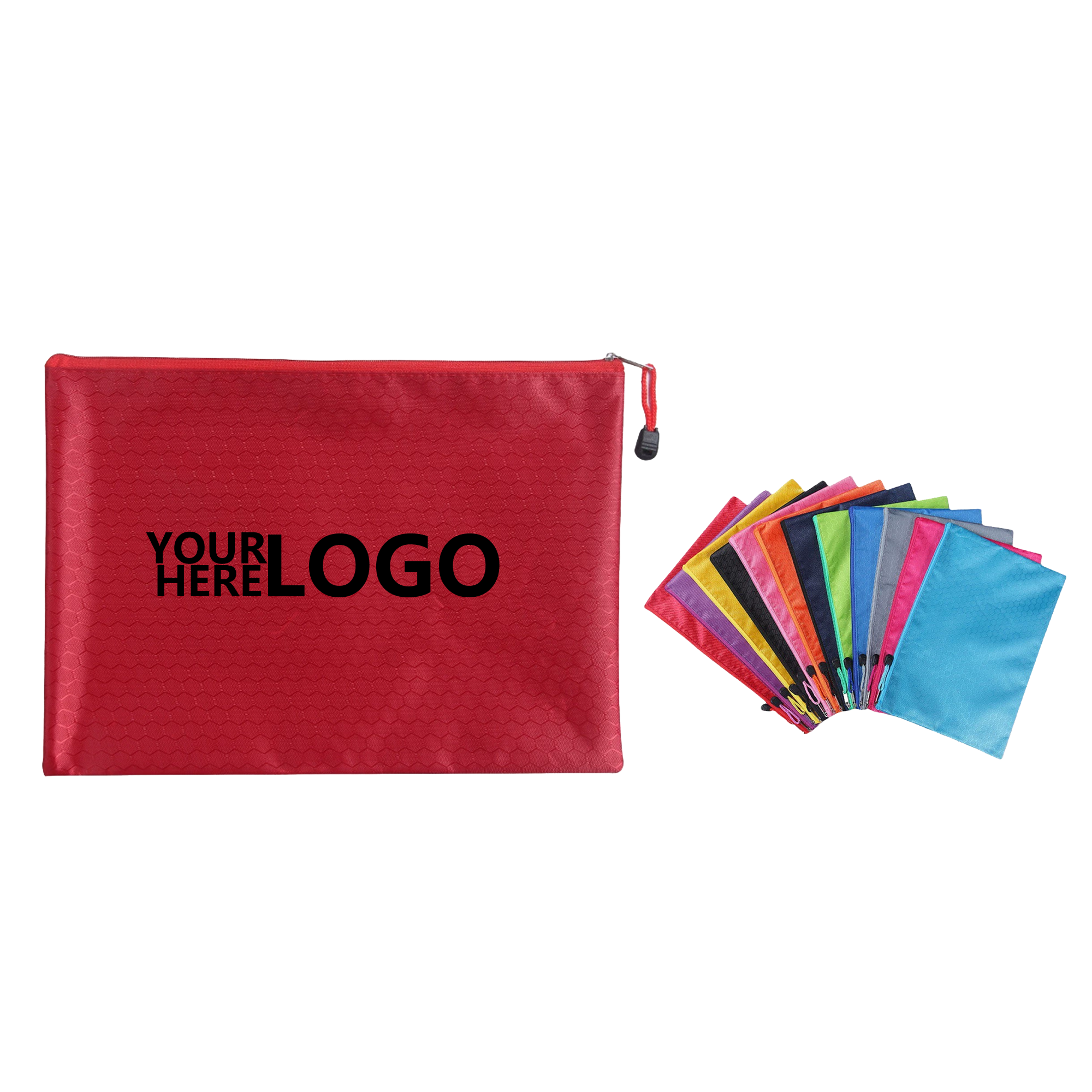 Durable A4 Oxford Cloth Storage Bag with Football Pattern 3